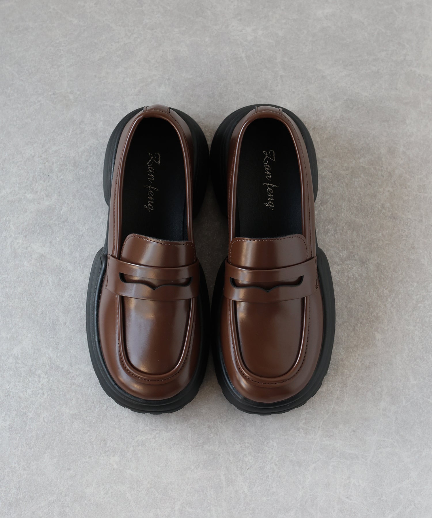 BLUEEAST Thick Sole Loafers