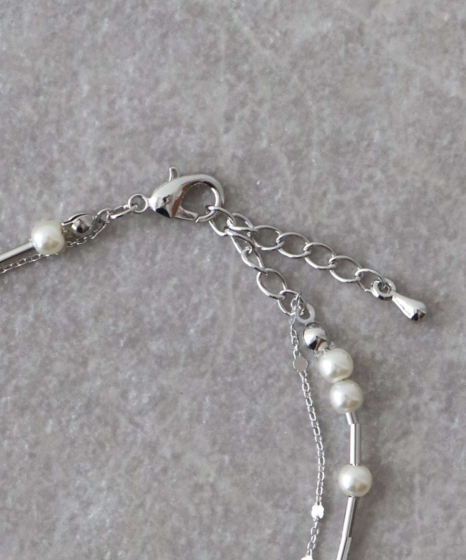 Blue East Pearl Long Chain Bracelet