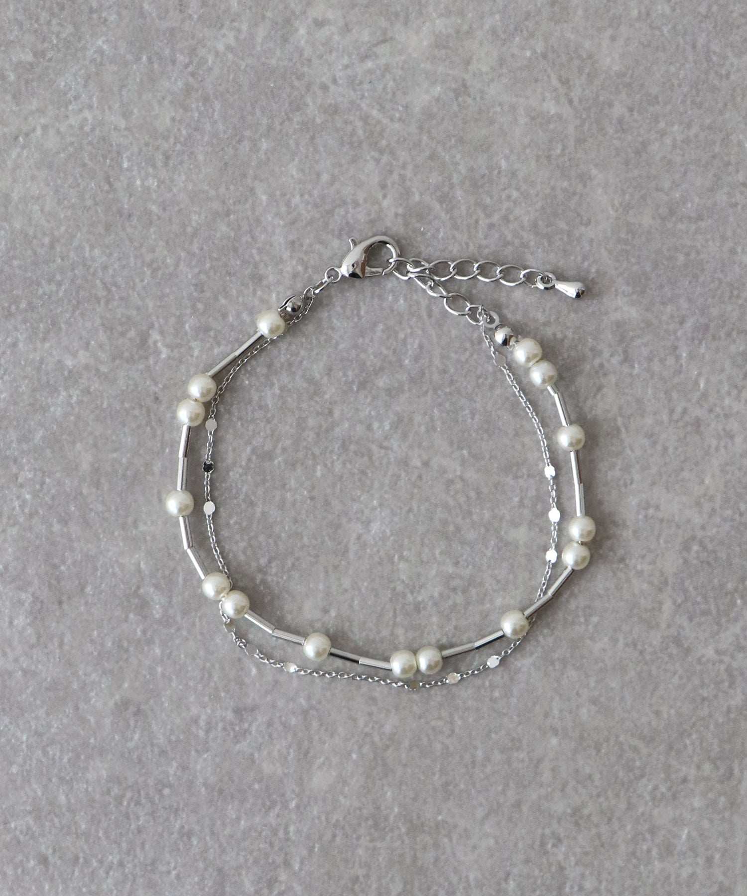 Blue East Pearl Long Chain Bracelet