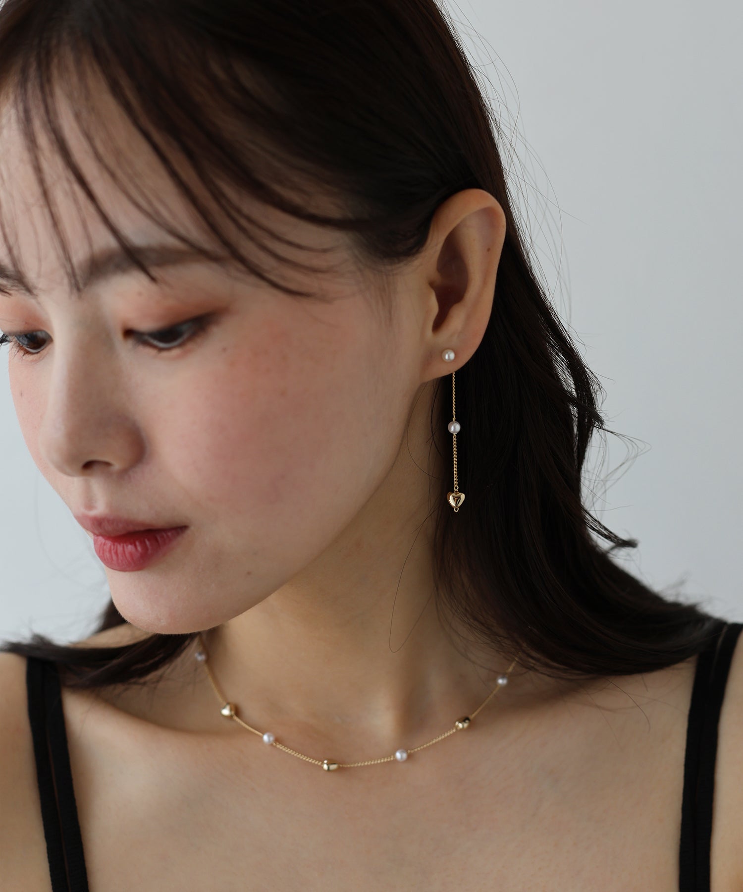 ブルーイースト BLUEEAST ハートパールステーションピアス