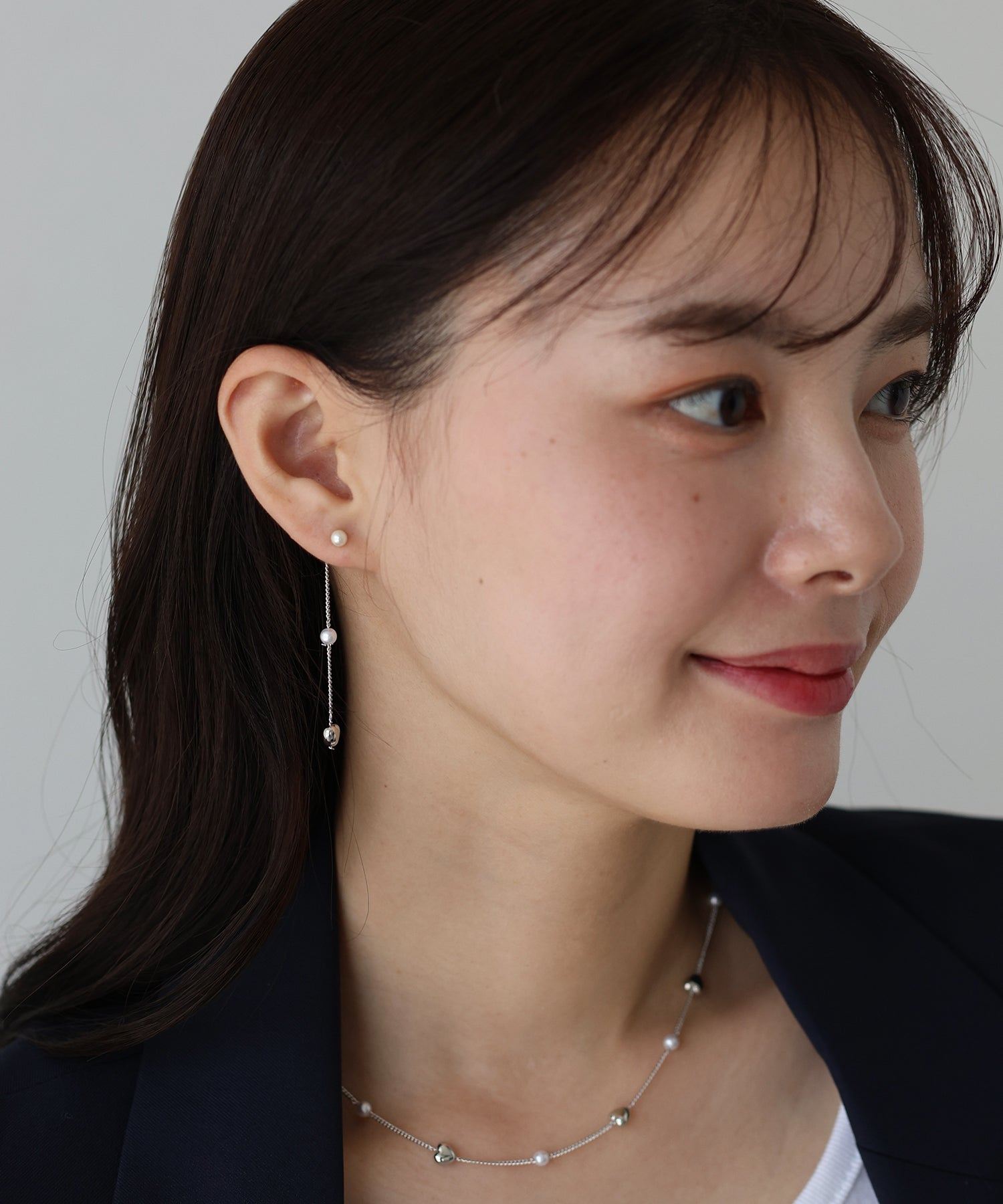 ブルーイースト BLUEEAST ハートパールステーションピアス