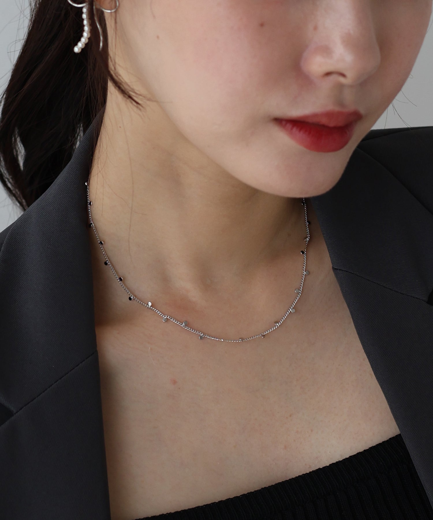 BLUEEAST Plate Dot Necklace / Nickel Free