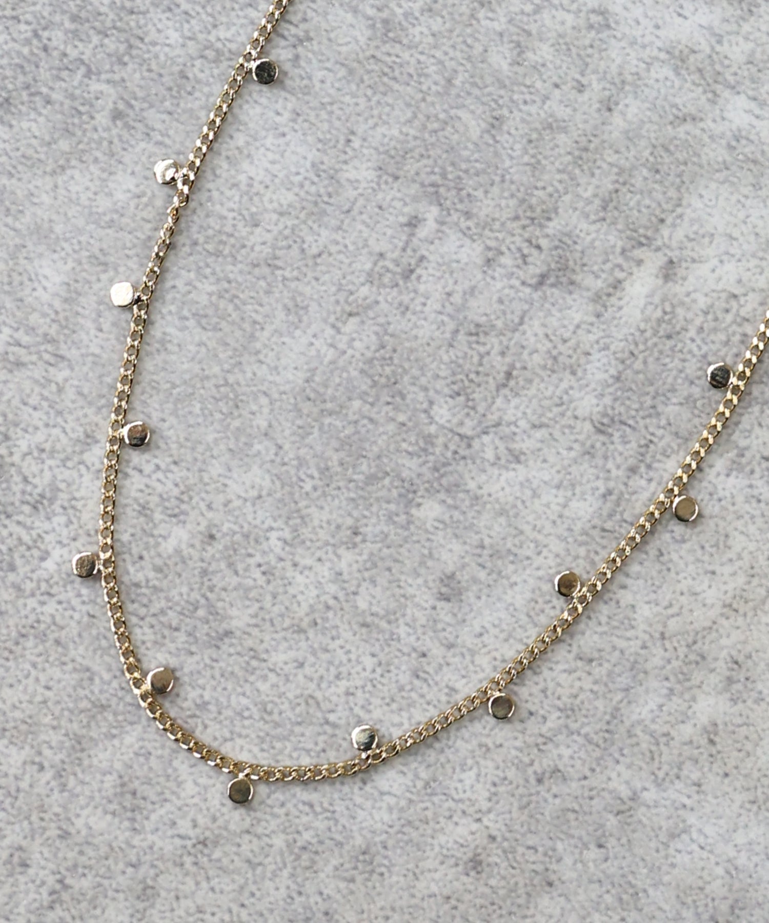 BLUEEAST Plate Dot Necklace / Nickel Free