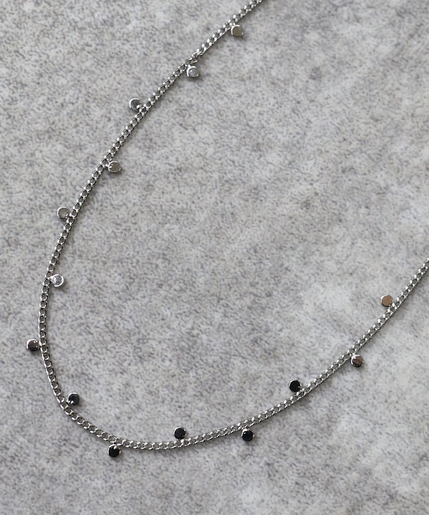 BLUEEAST Plate Dot Necklace / Nickel Free