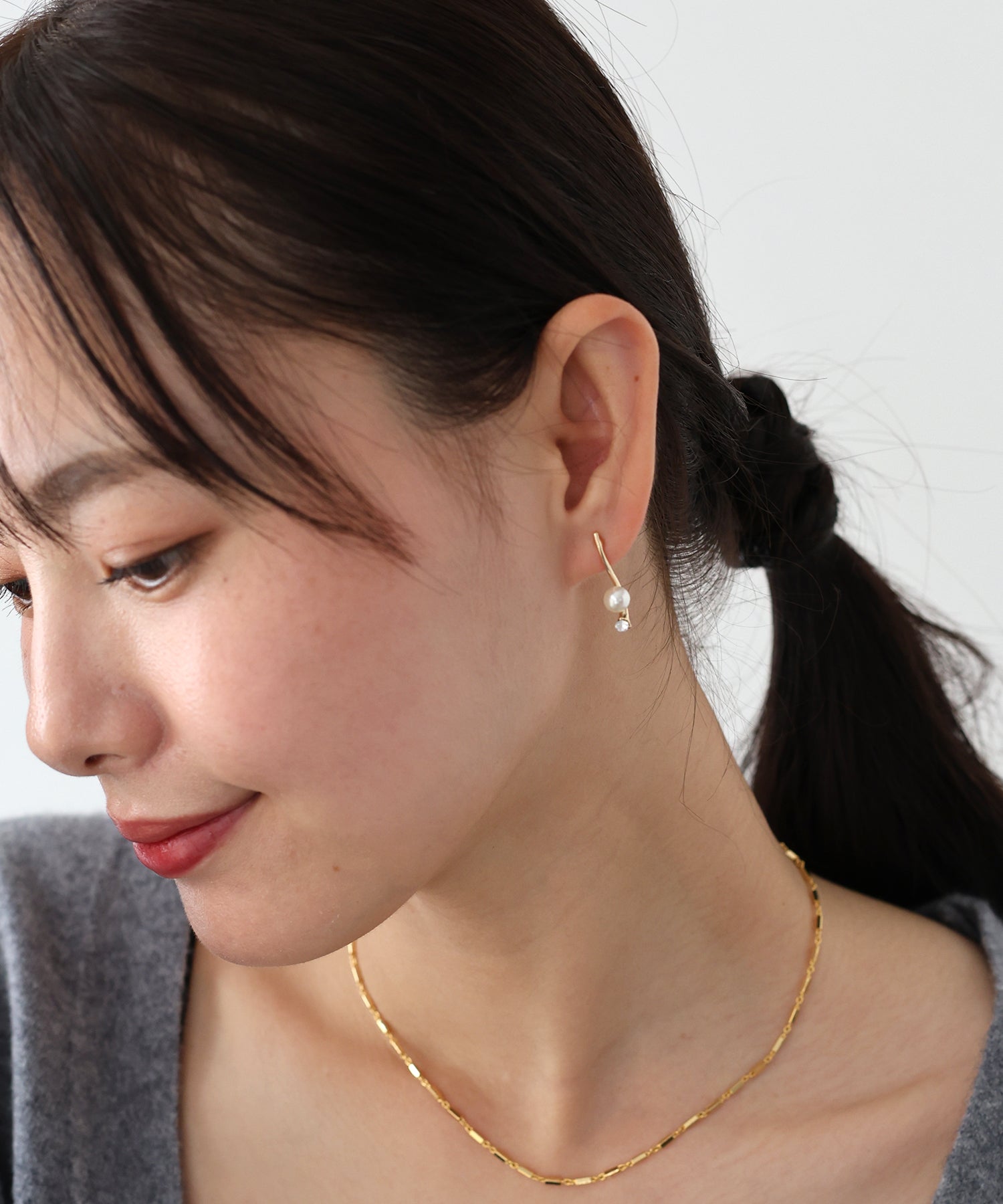 ブルーイースト BLUEEAST ラッパパールピアス （ゴールド） ゴールド