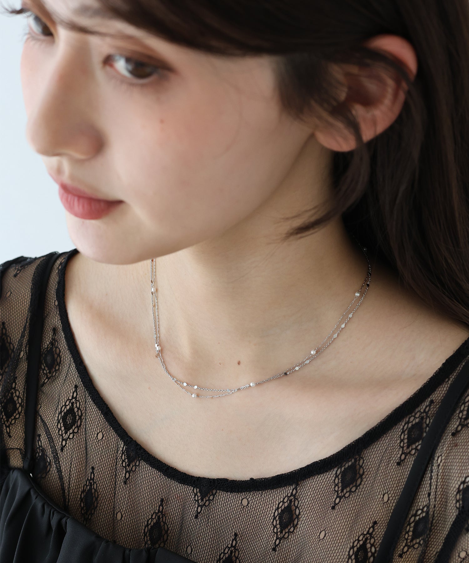 ブルーイースト BLUEEAST 2連ステーションネックレス / ニッケルフリー （ゴールド） ゴールド