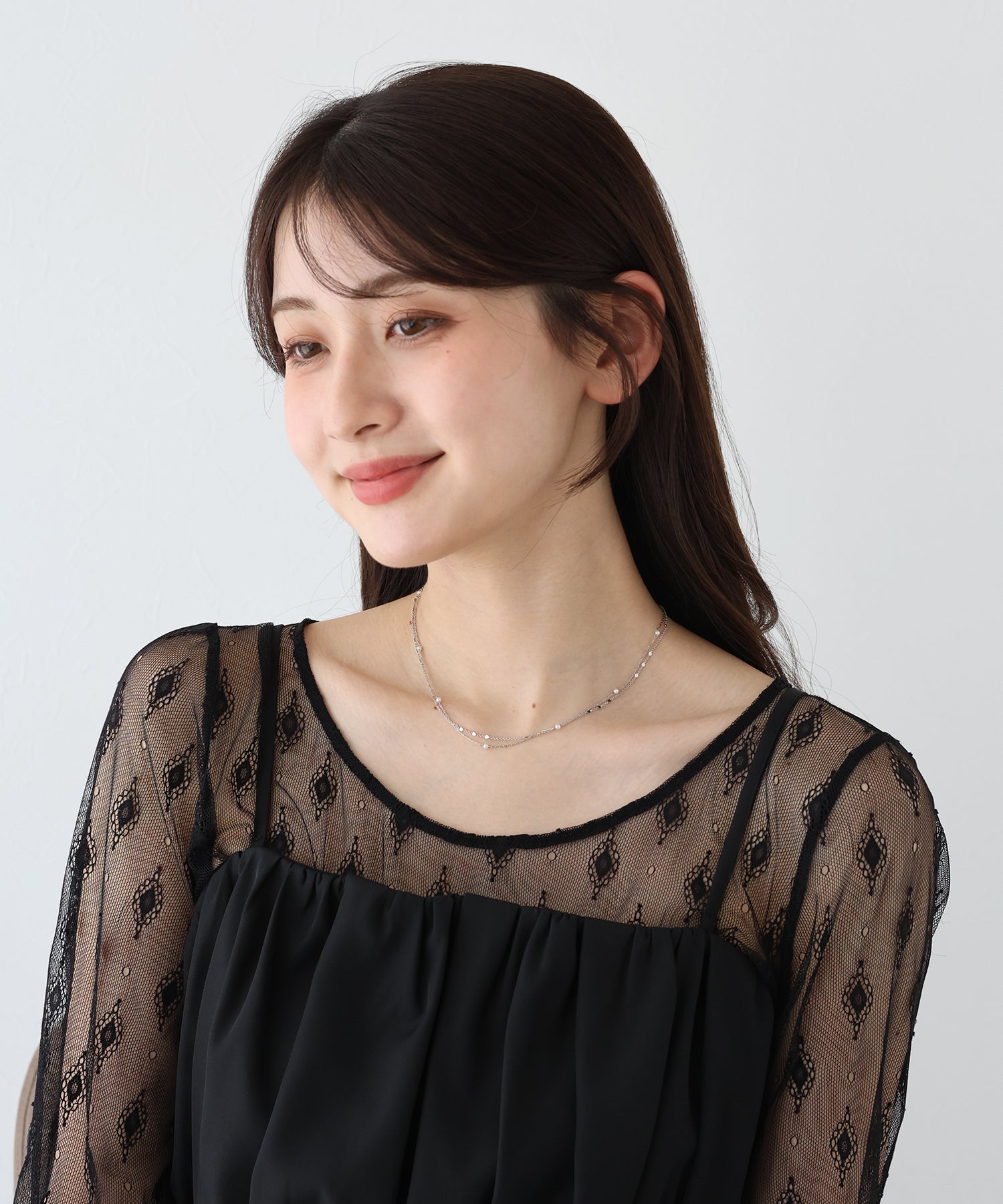 ブルーイースト BLUEEAST 2連ステーションネックレス / ニッケルフリー （ゴールド） ゴールド