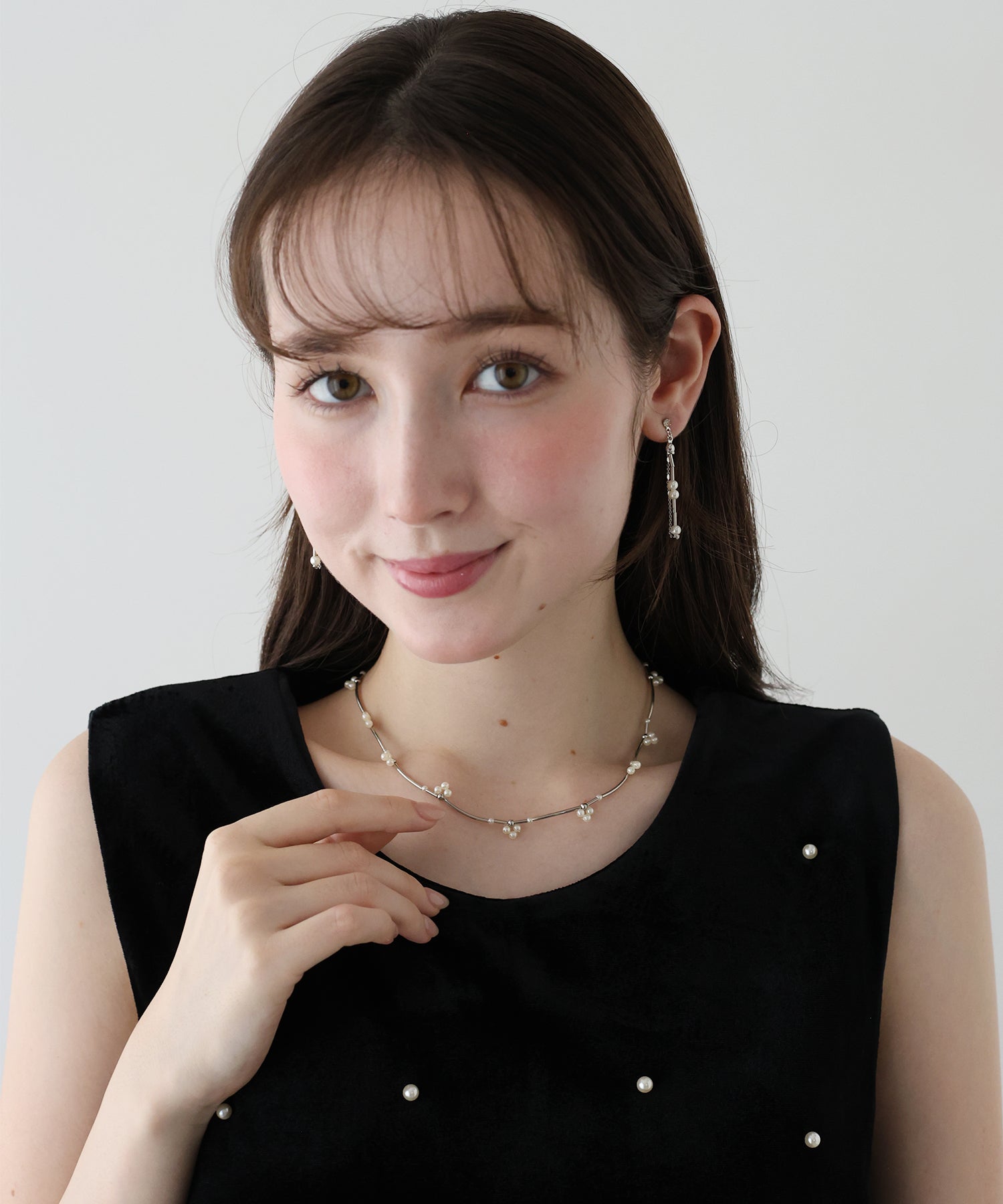 ブルーイースト BLUEEAST フラワーパールバーネックレス / ニッケルフリー （ゴールド） ゴールド