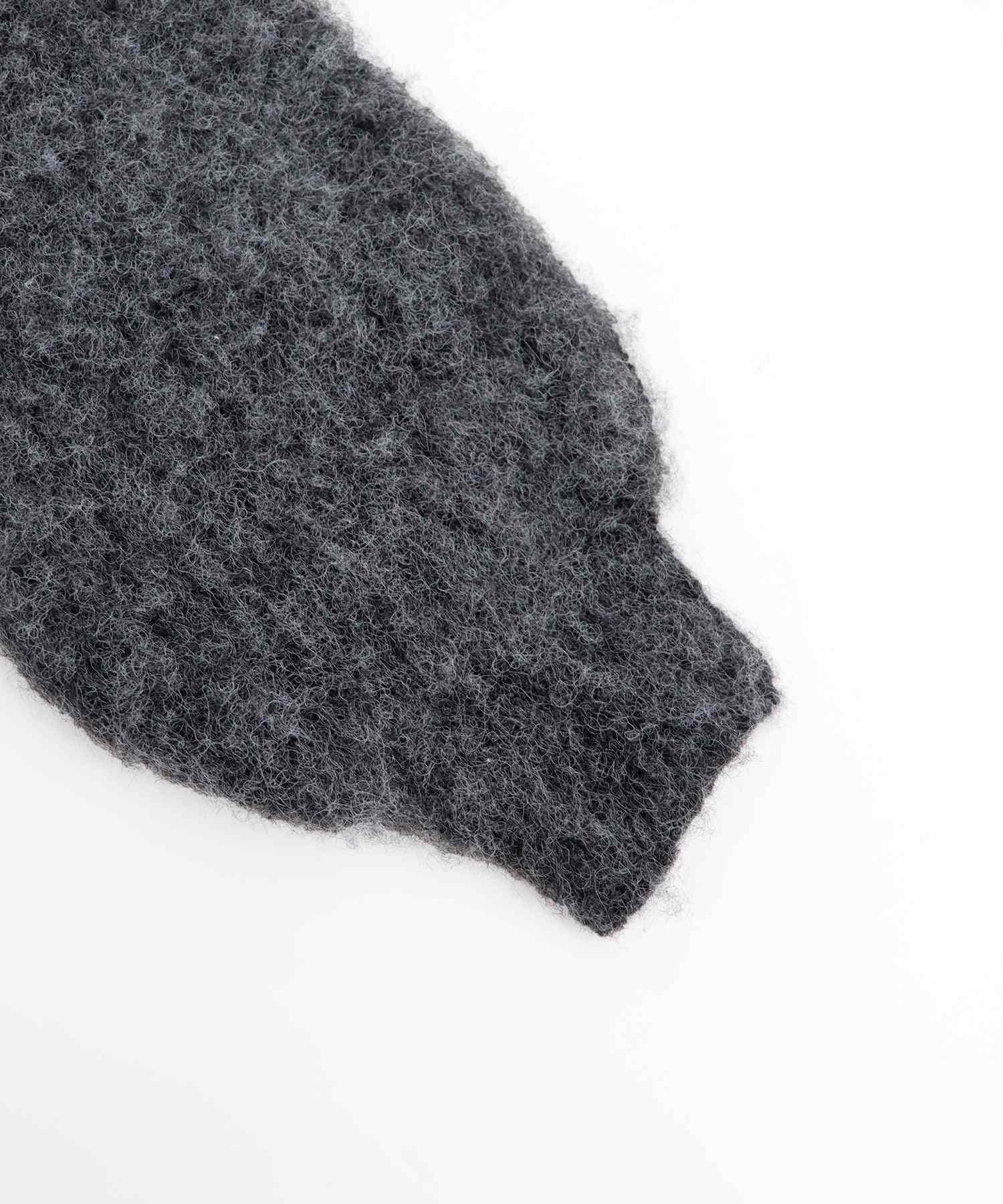 ブルーイースト BLUEEAST ウールシャギーVネックニット （オフホワイト(0a)） オフホワイト(0a)