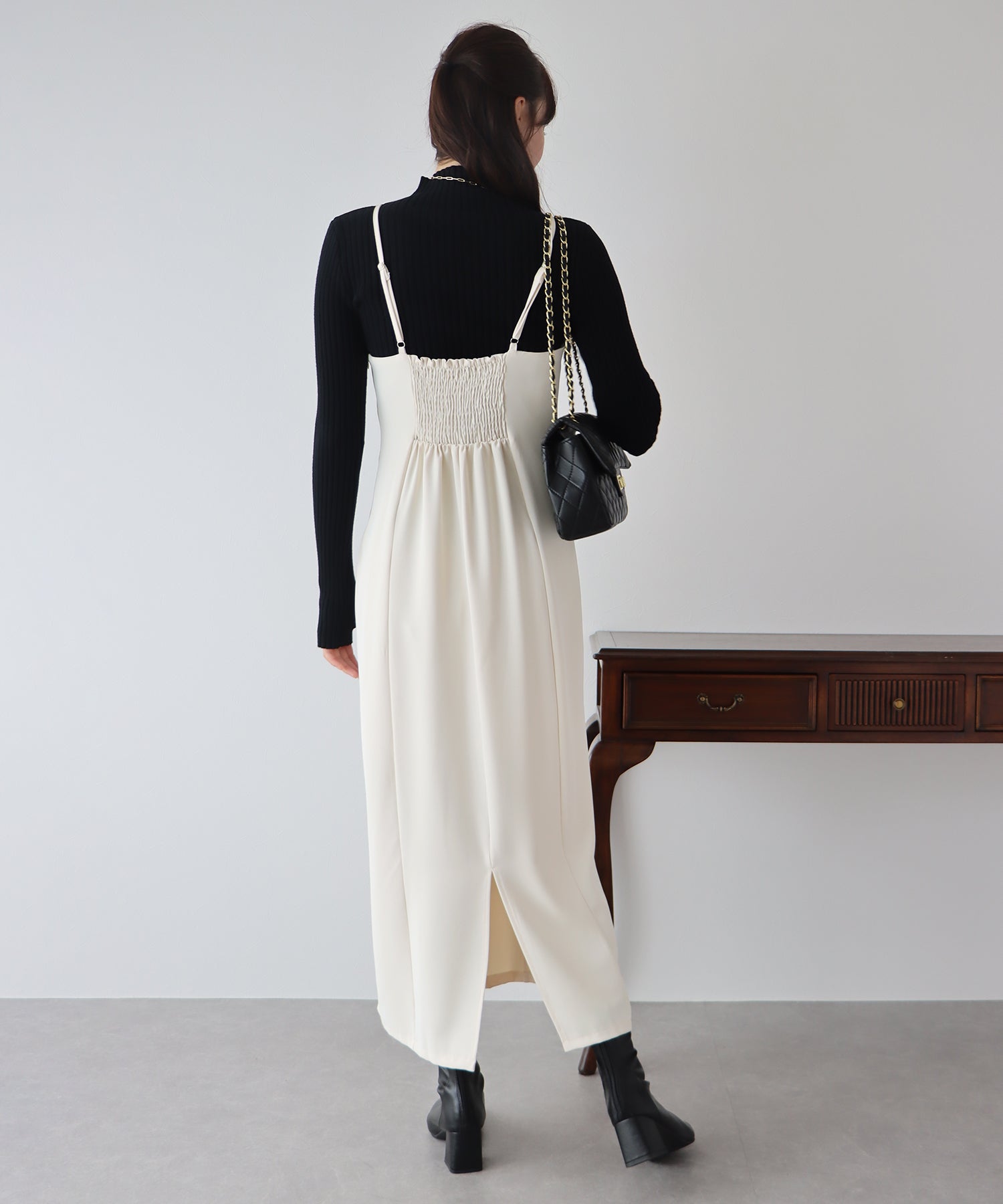 BLUEEAST I-Line Halter Camisole Dress