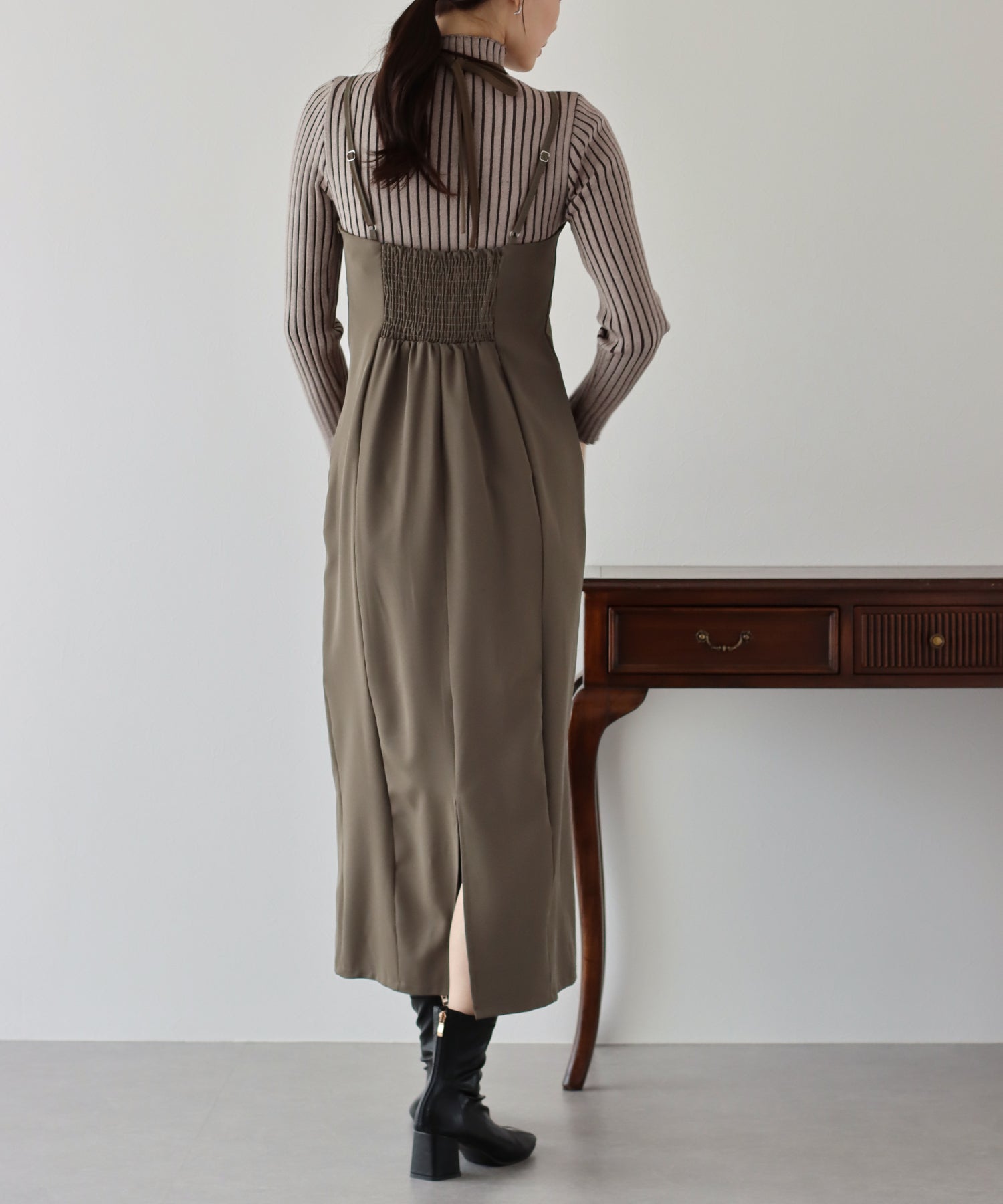 BLUEEAST I-Line Halter Camisole Dress