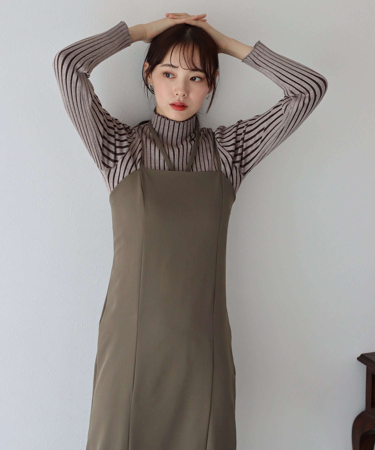 BLUEEAST I-Line Halter Camisole Dress