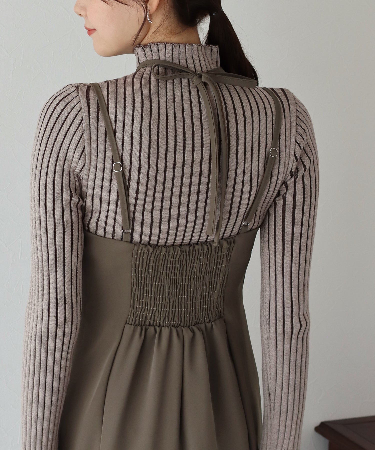 BLUEEAST I-Line Halter Camisole Dress