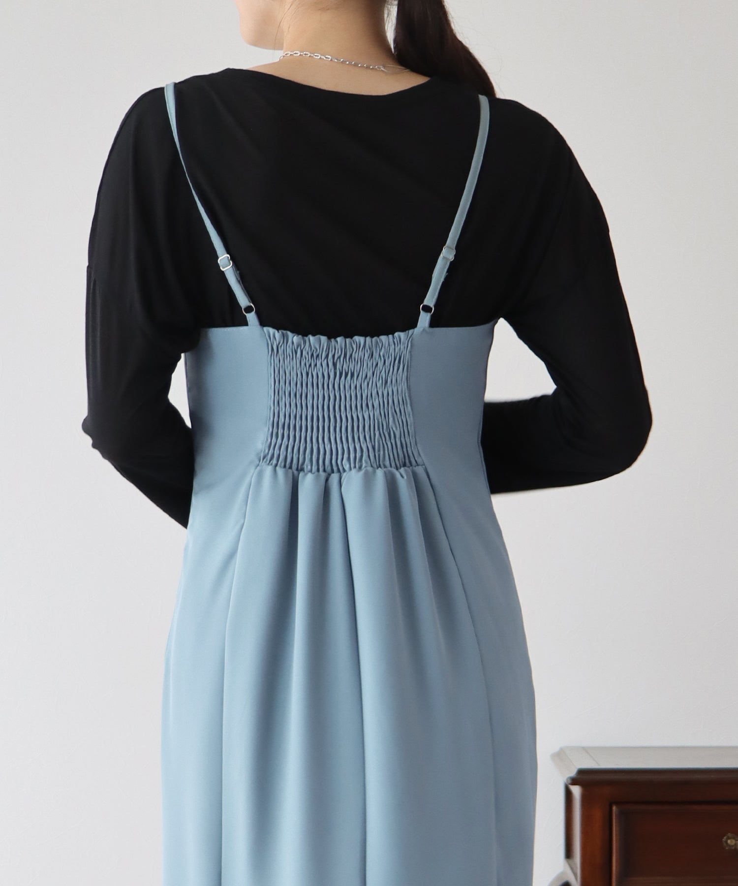 BLUEEAST I-Line Halter Camisole Dress