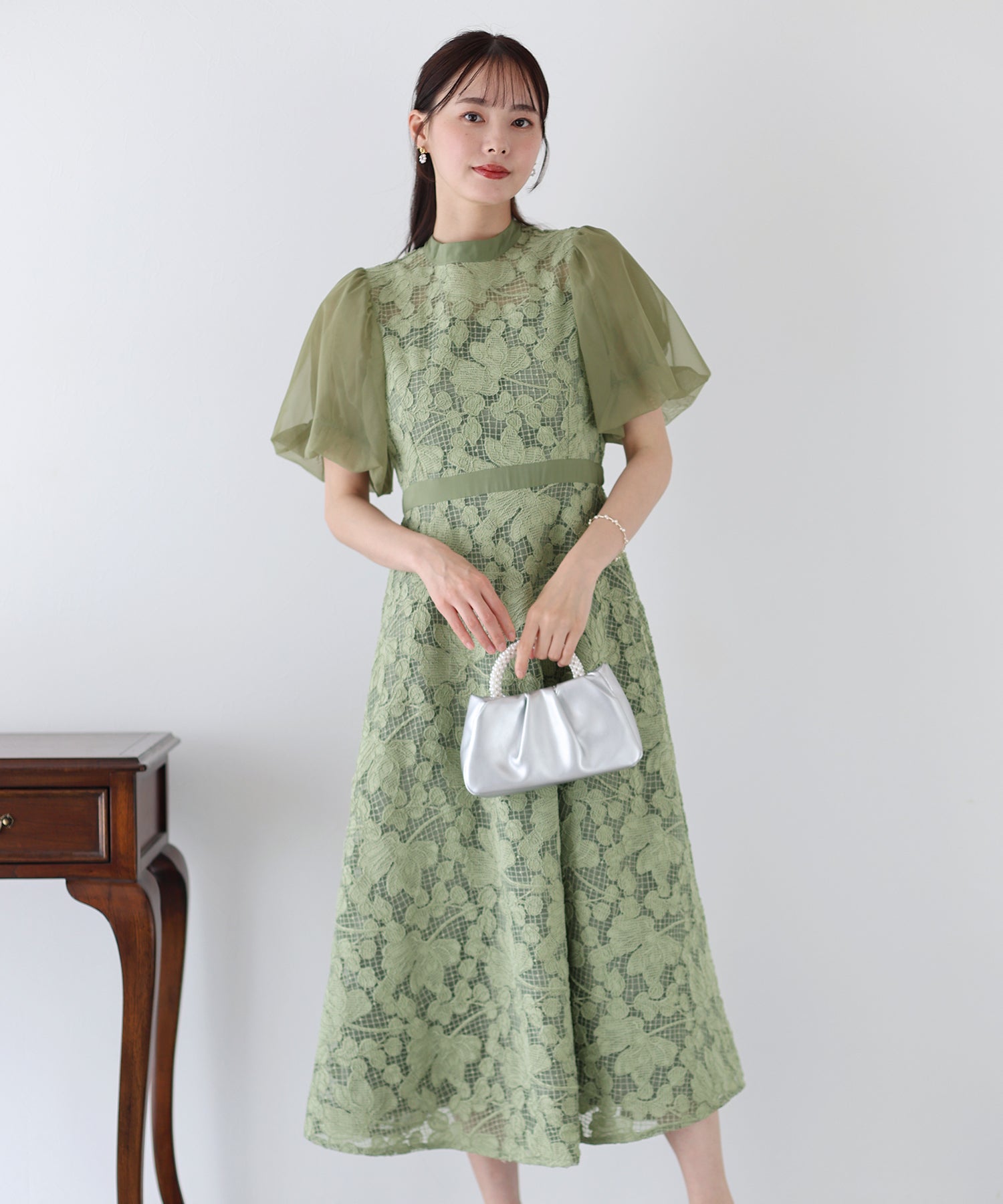 Blue East BLUEEAST Embroidered Lace Party Dress