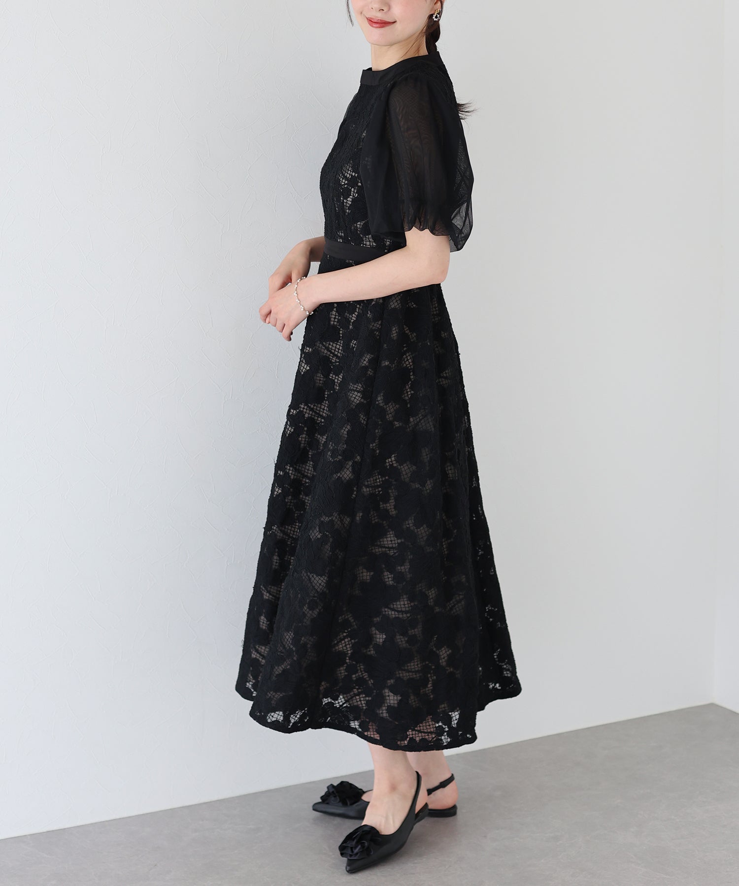 Blue East BLUEEAST Embroidered Lace Party Dress