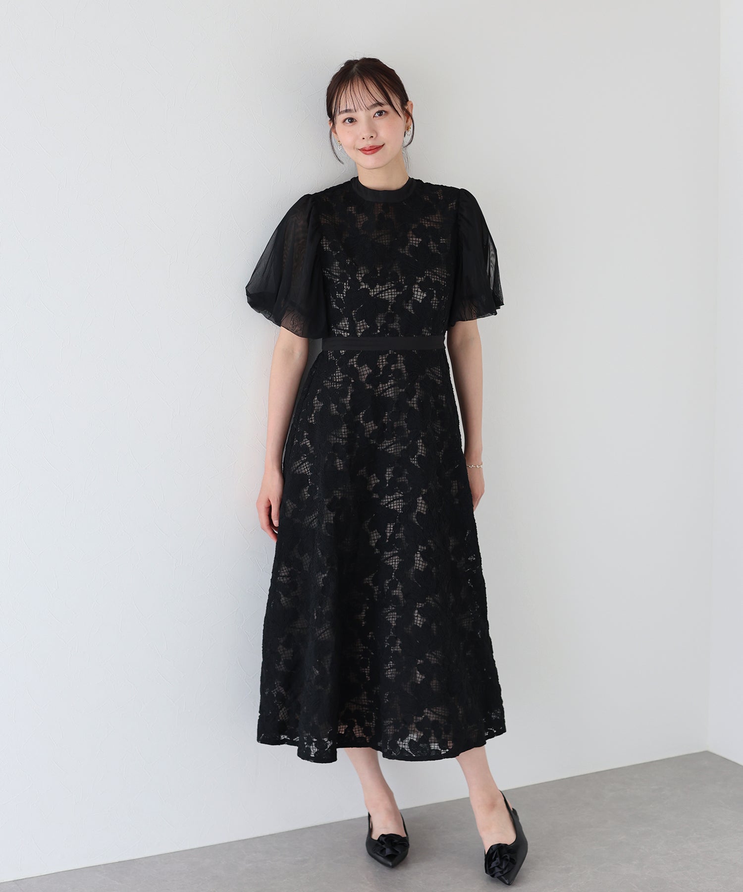 Blue East BLUEEAST Embroidered Lace Party Dress