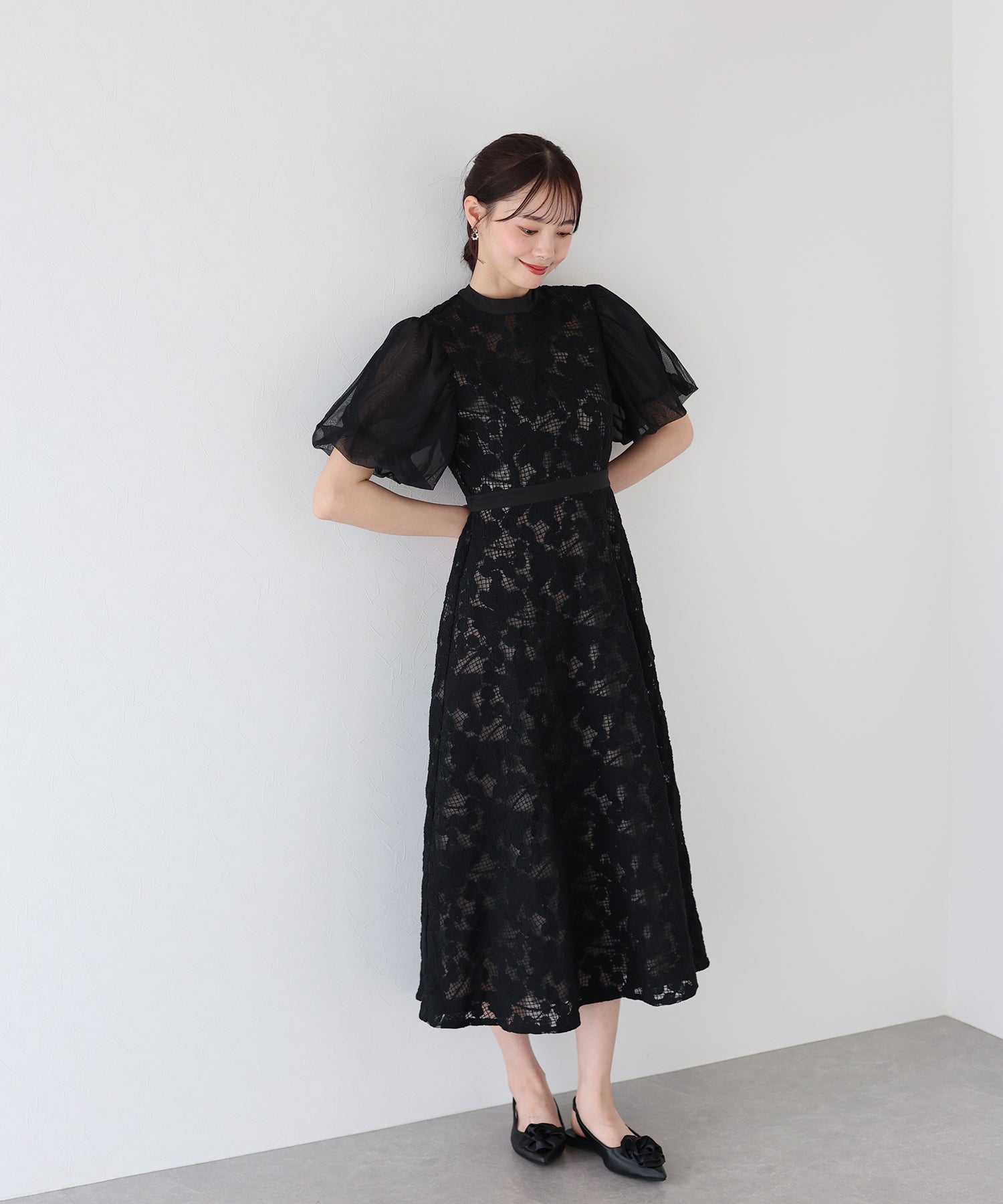 Blue East BLUEEAST Embroidered Lace Party Dress