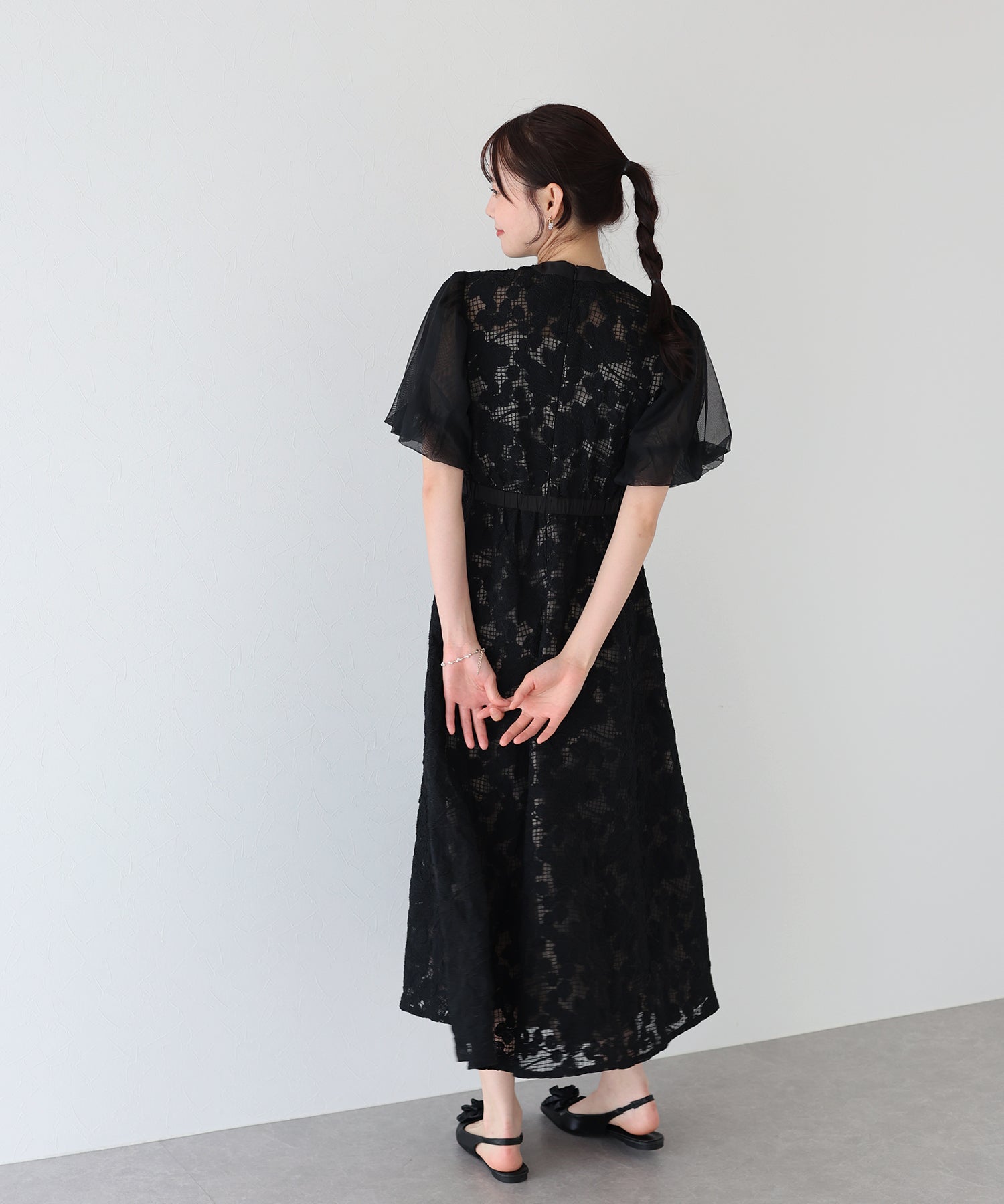 Blue East BLUEEAST Embroidered Lace Party Dress
