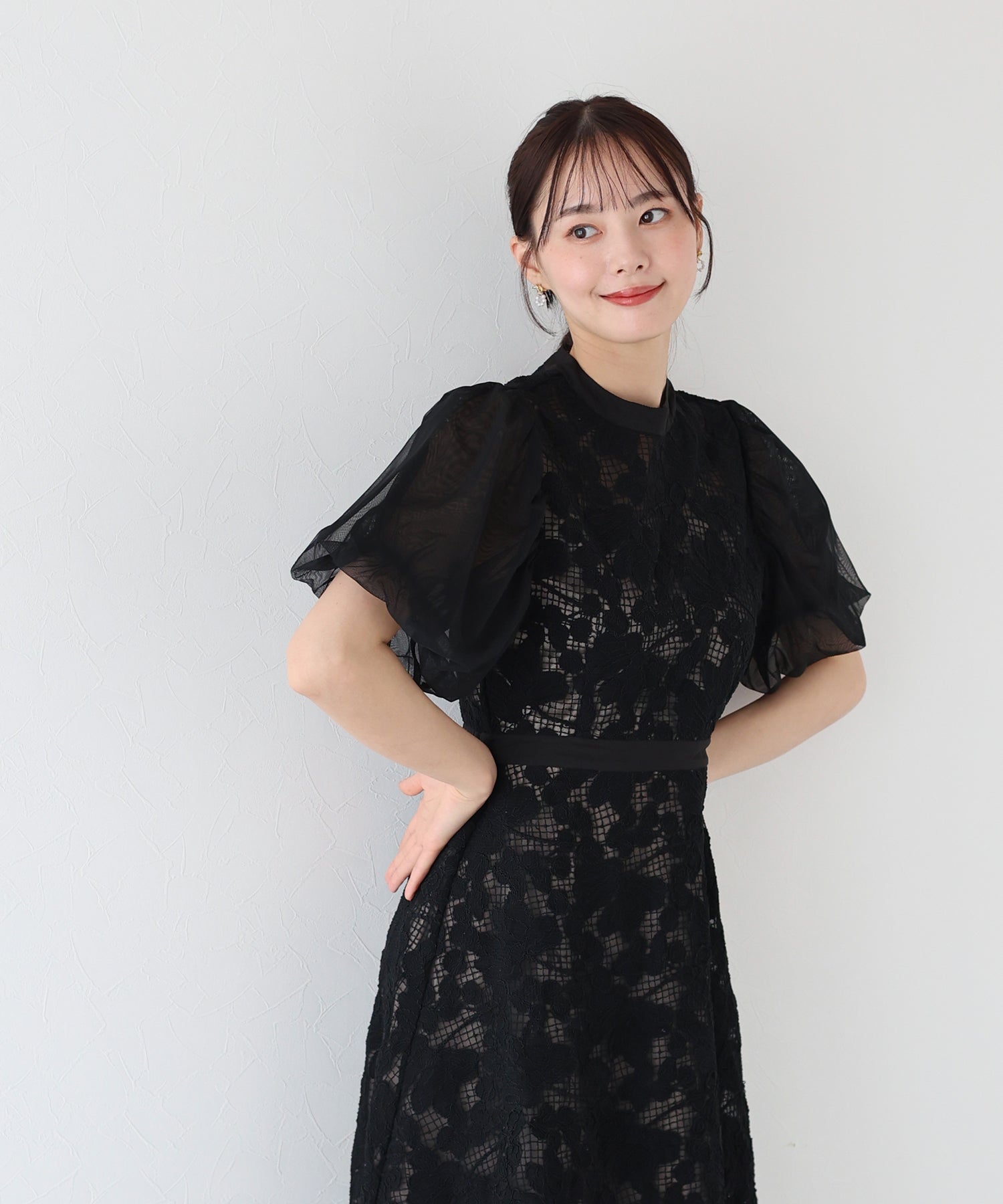 Blue East BLUEEAST Embroidered Lace Party Dress