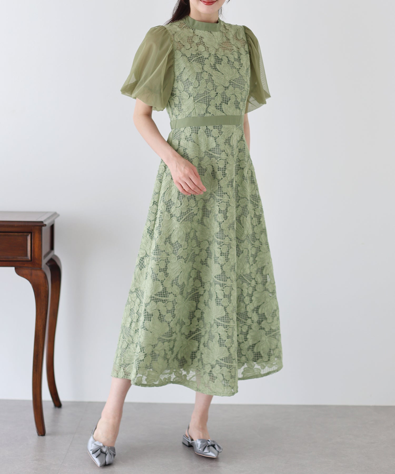 Blue East BLUEEAST Embroidered Lace Party Dress