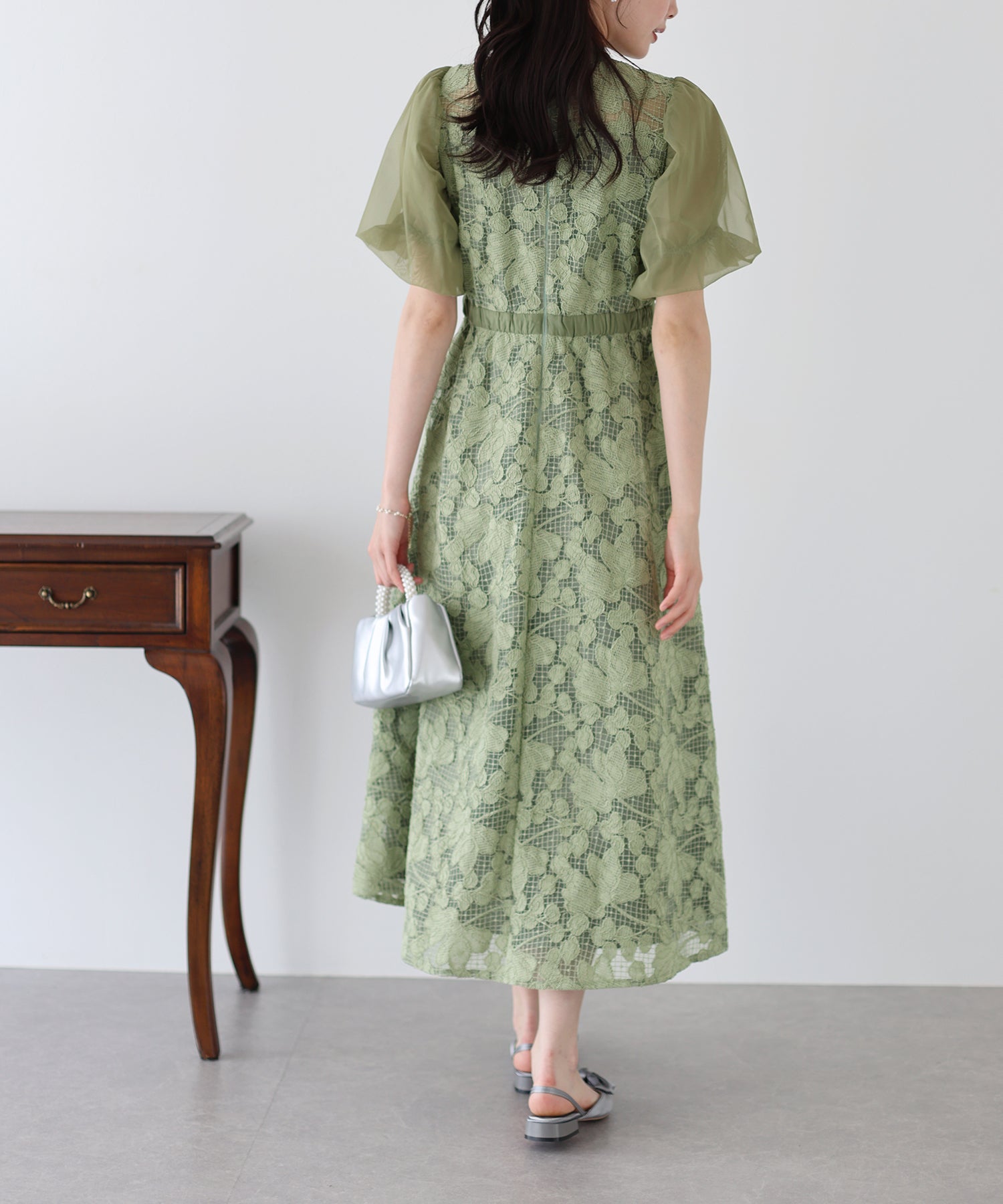 Blue East BLUEEAST Embroidered Lace Party Dress