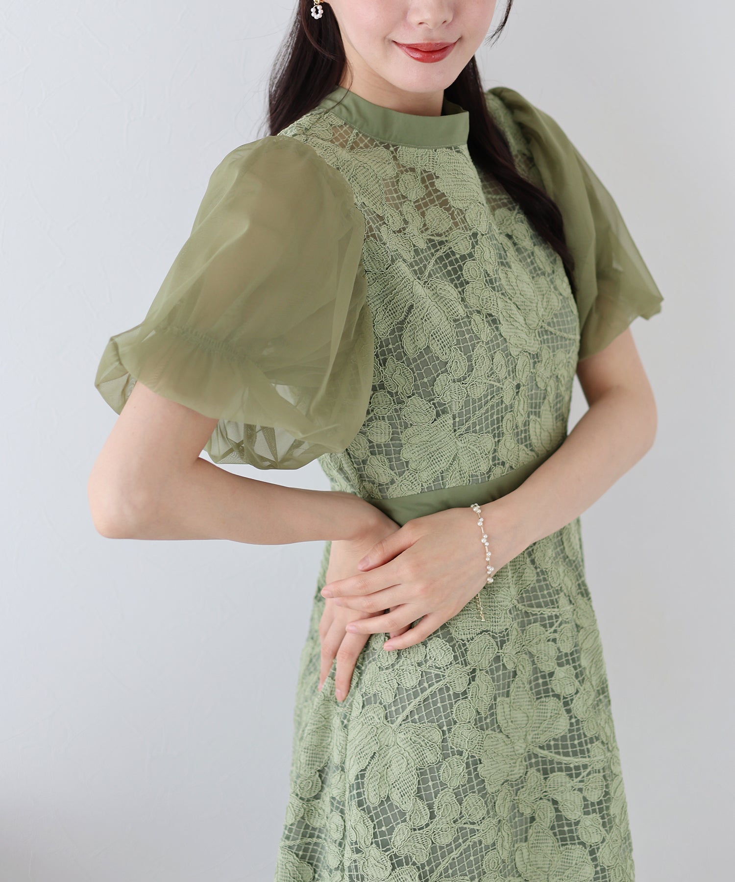 Blue East BLUEEAST Embroidered Lace Party Dress