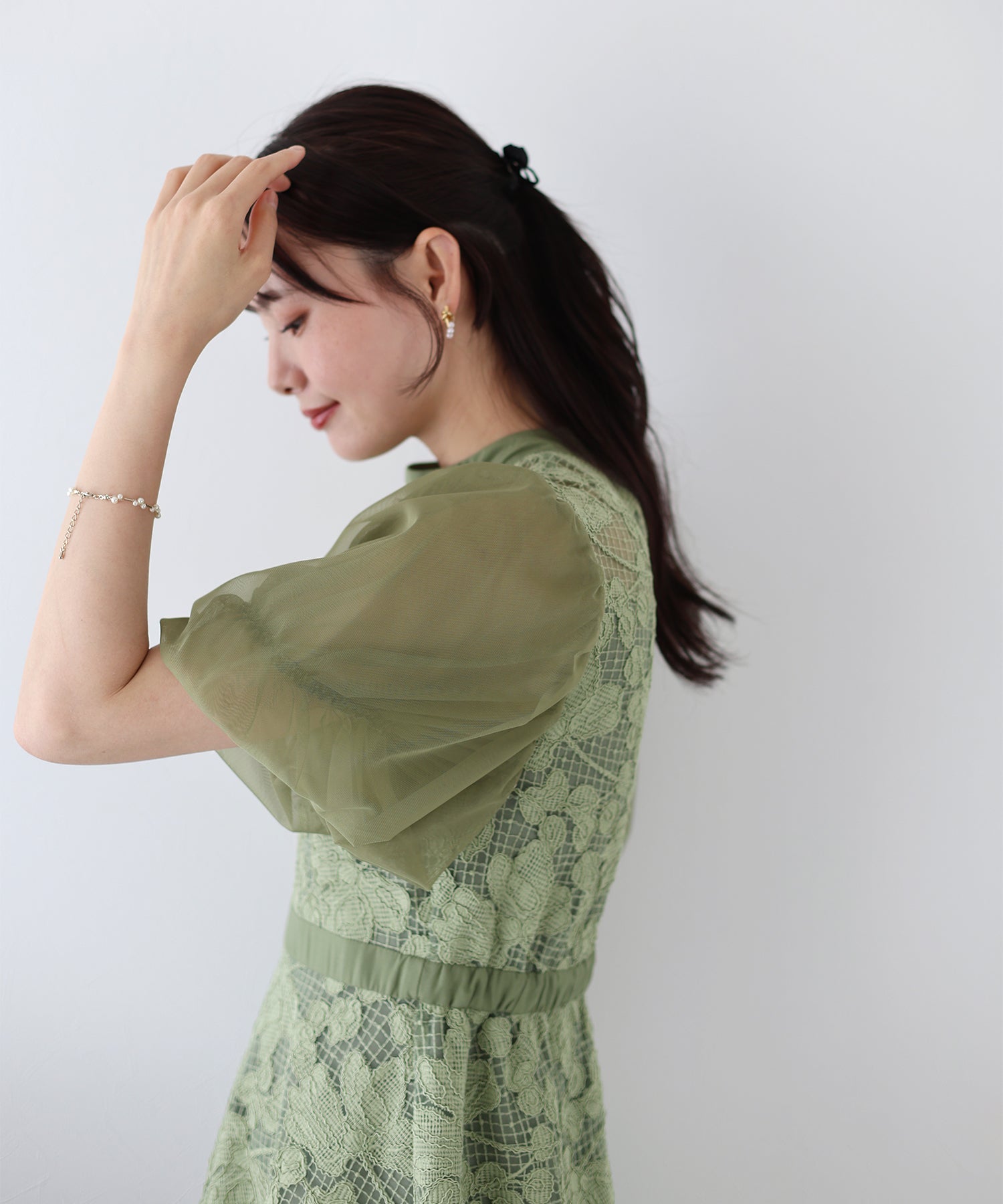 Blue East BLUEEAST Embroidered Lace Party Dress