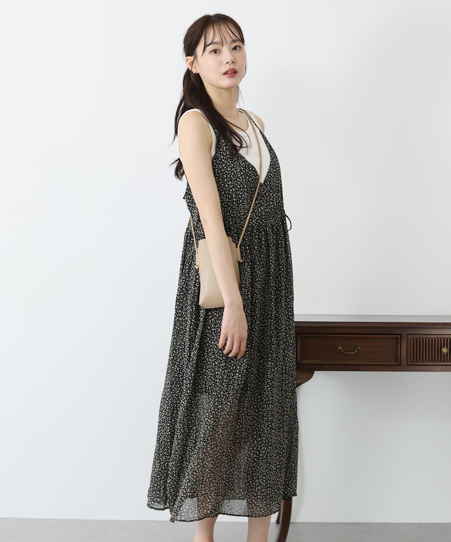 Blue East Print Camisole Dress