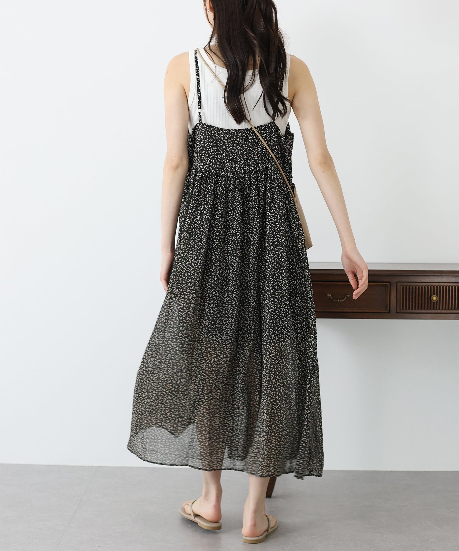 Blue East Print Camisole Dress