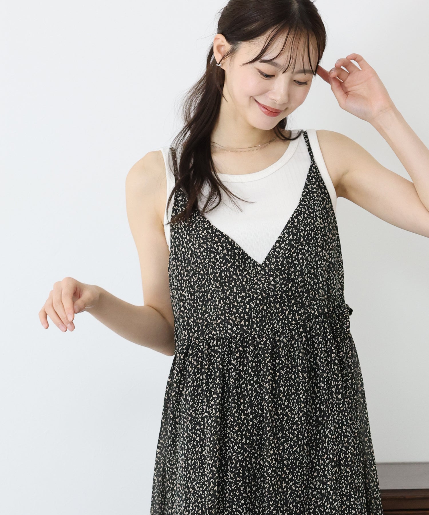 Blue East Print Camisole Dress