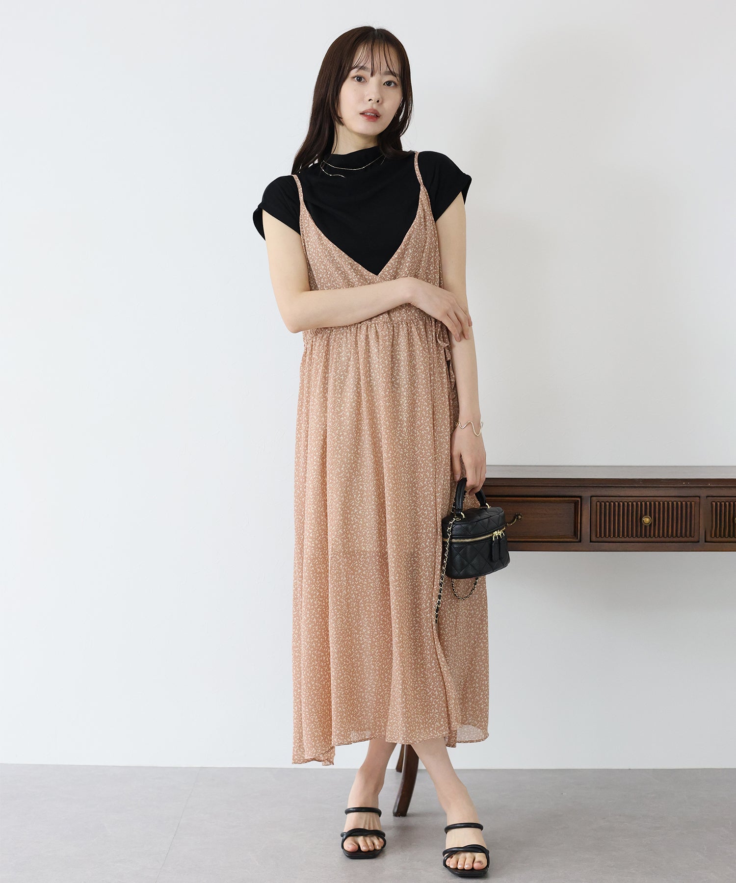 Blue East Print Camisole Dress