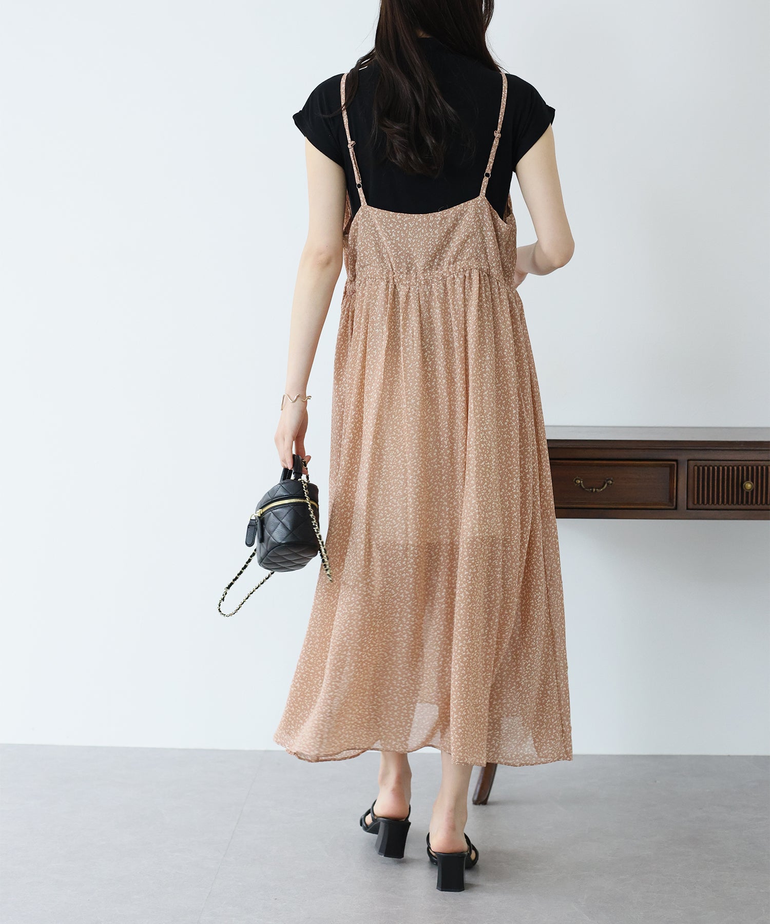 Blue East Print Camisole Dress