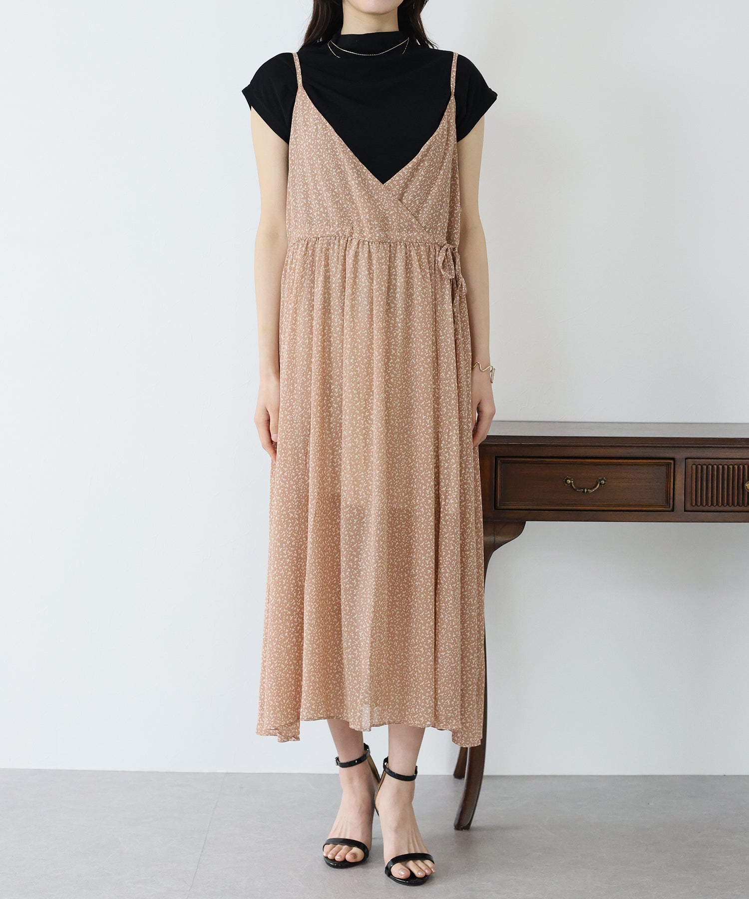 Blue East Print Camisole Dress