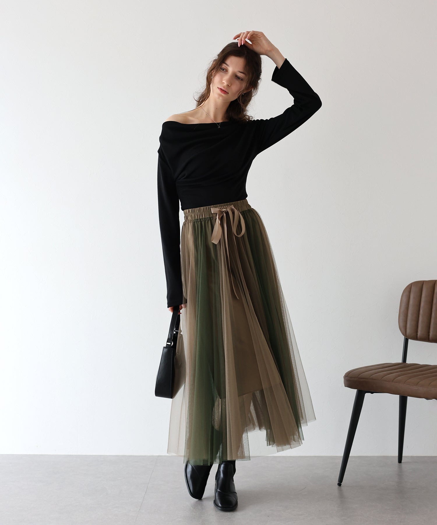今週限定　lig. tulle skirt Amazon.com: Lefzaorze Women's Tulle Skirt Long Black Layered