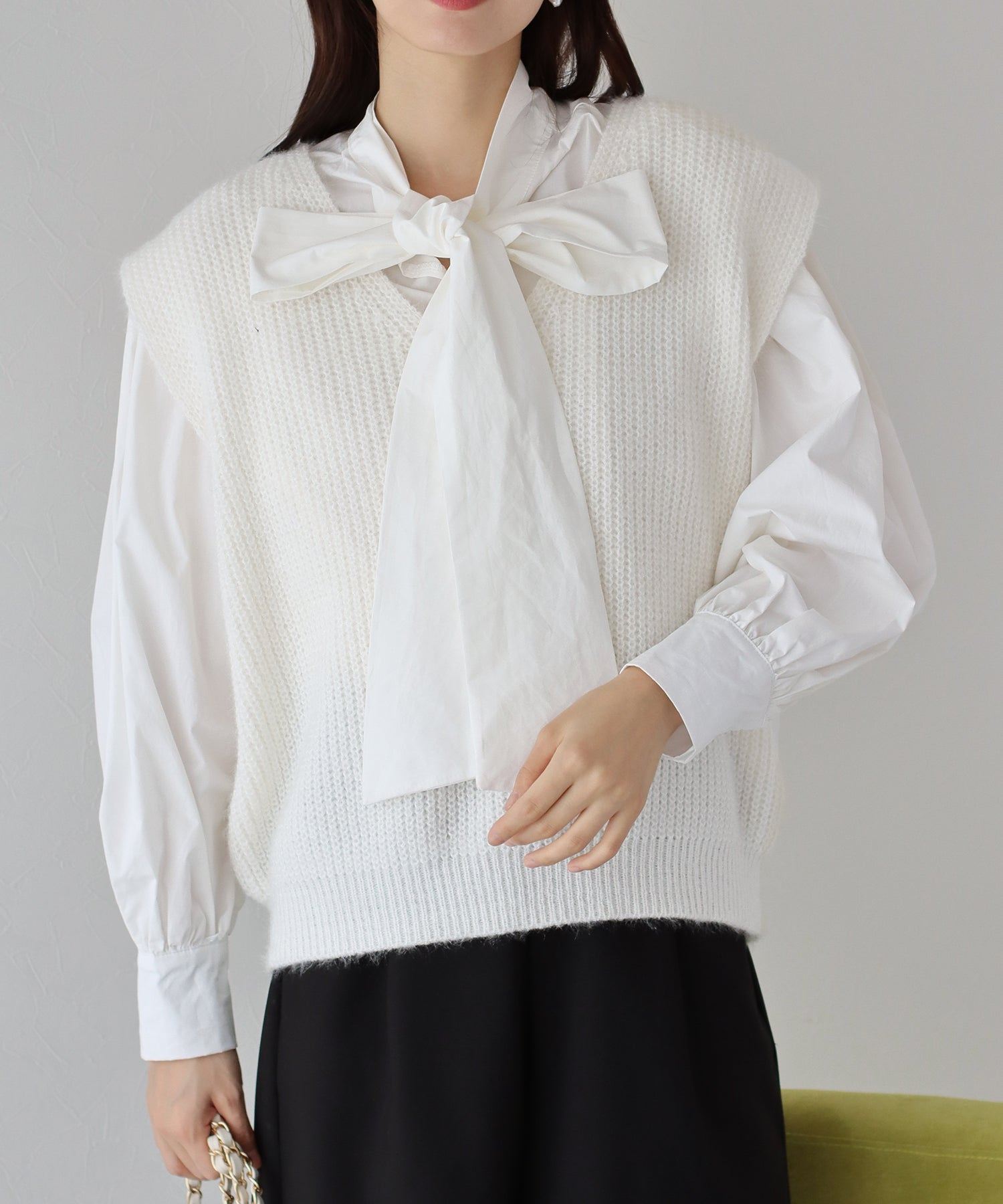 ブルーイースト BLUEEAST Vネックニットベスト