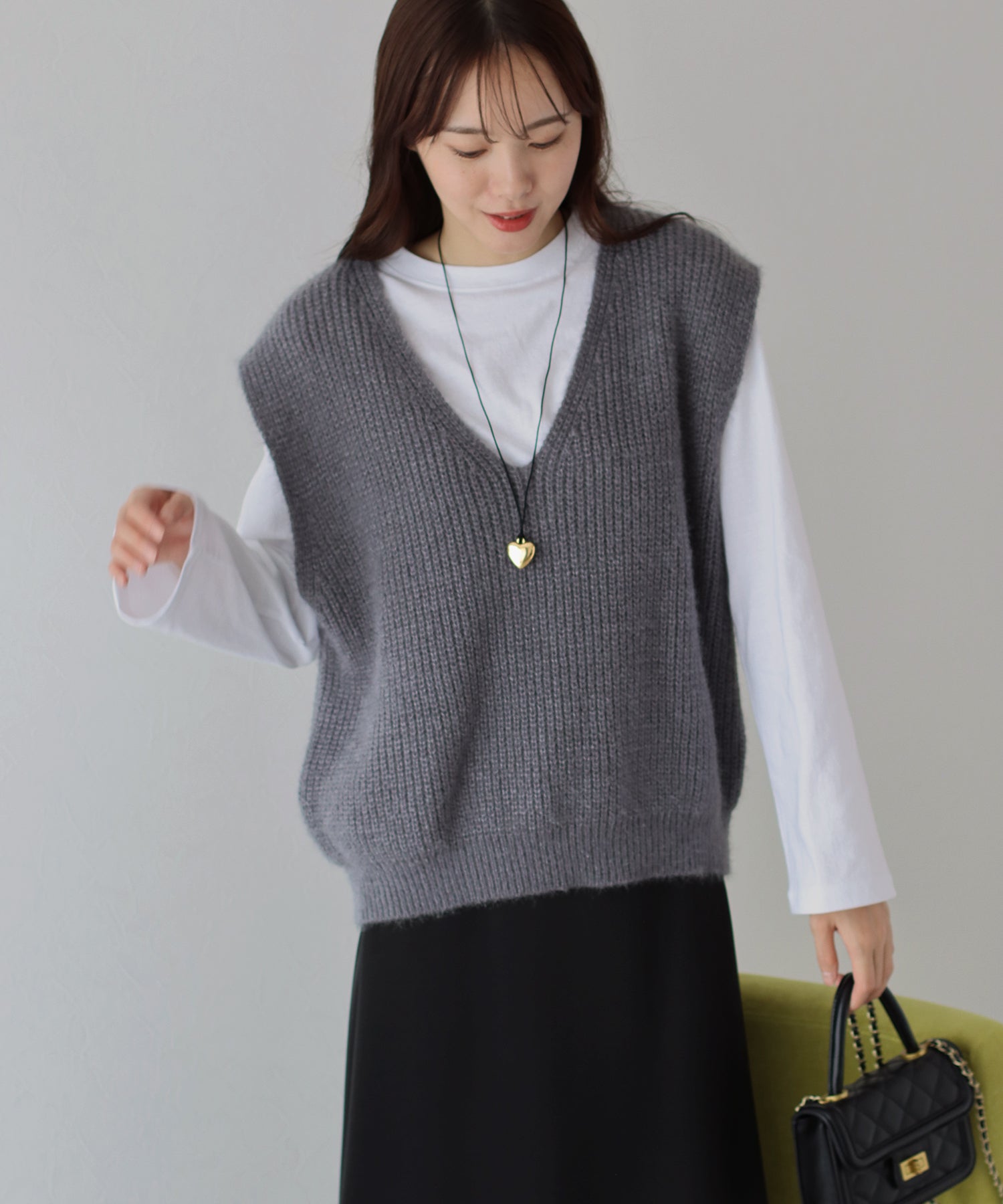 ブルーイースト BLUEEAST Vネックニットベスト