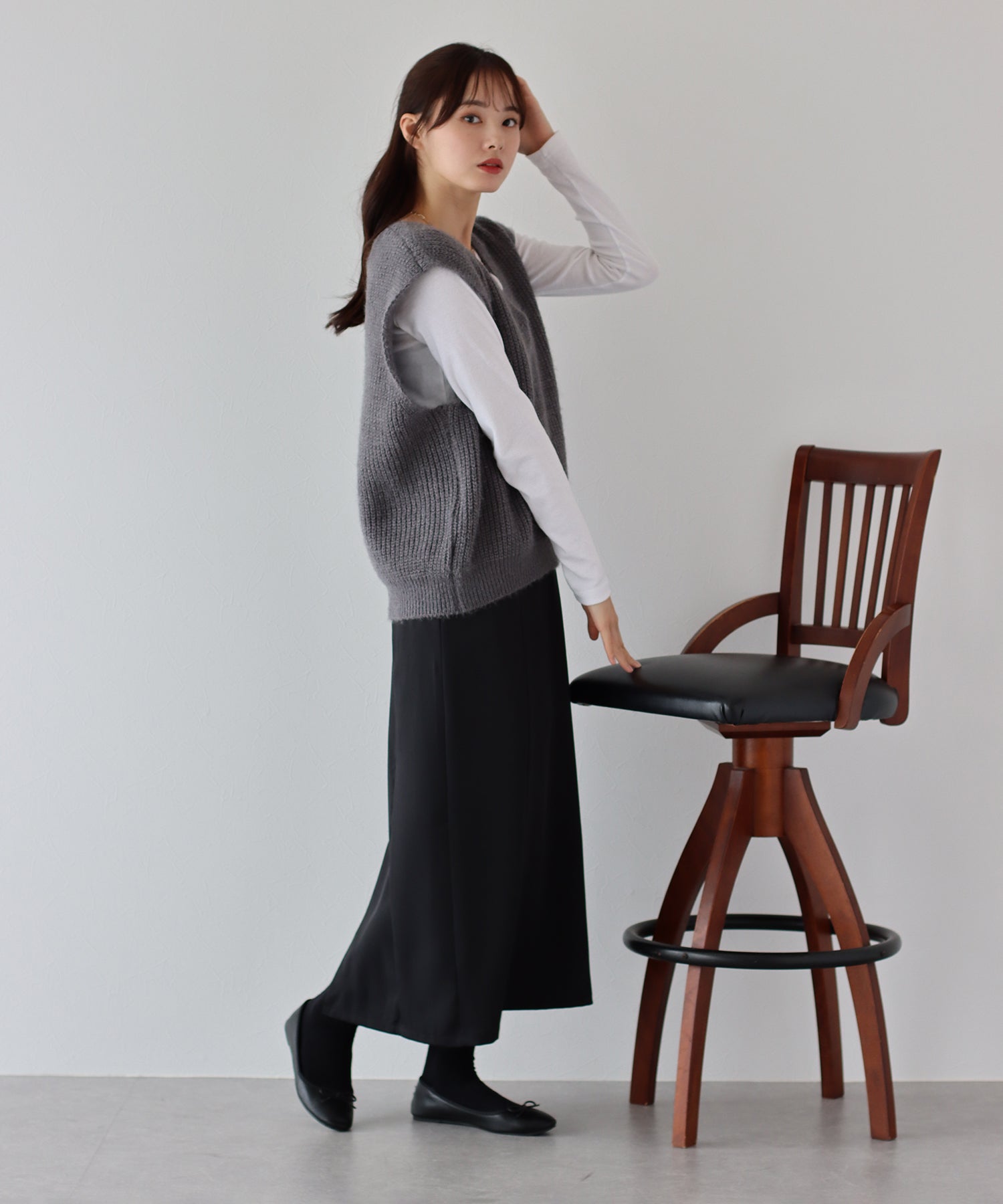 ブルーイースト BLUEEAST Vネックニットベスト