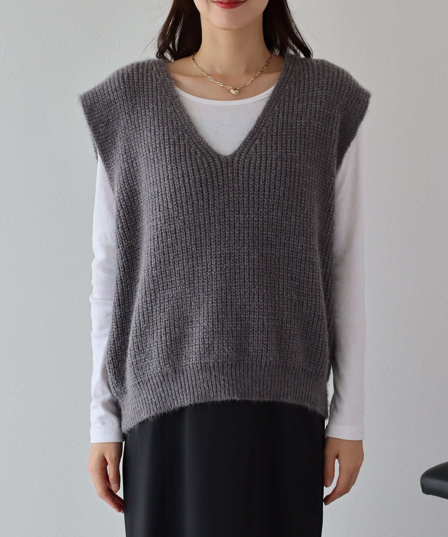 ブルーイースト BLUEEAST Vネックニットベスト