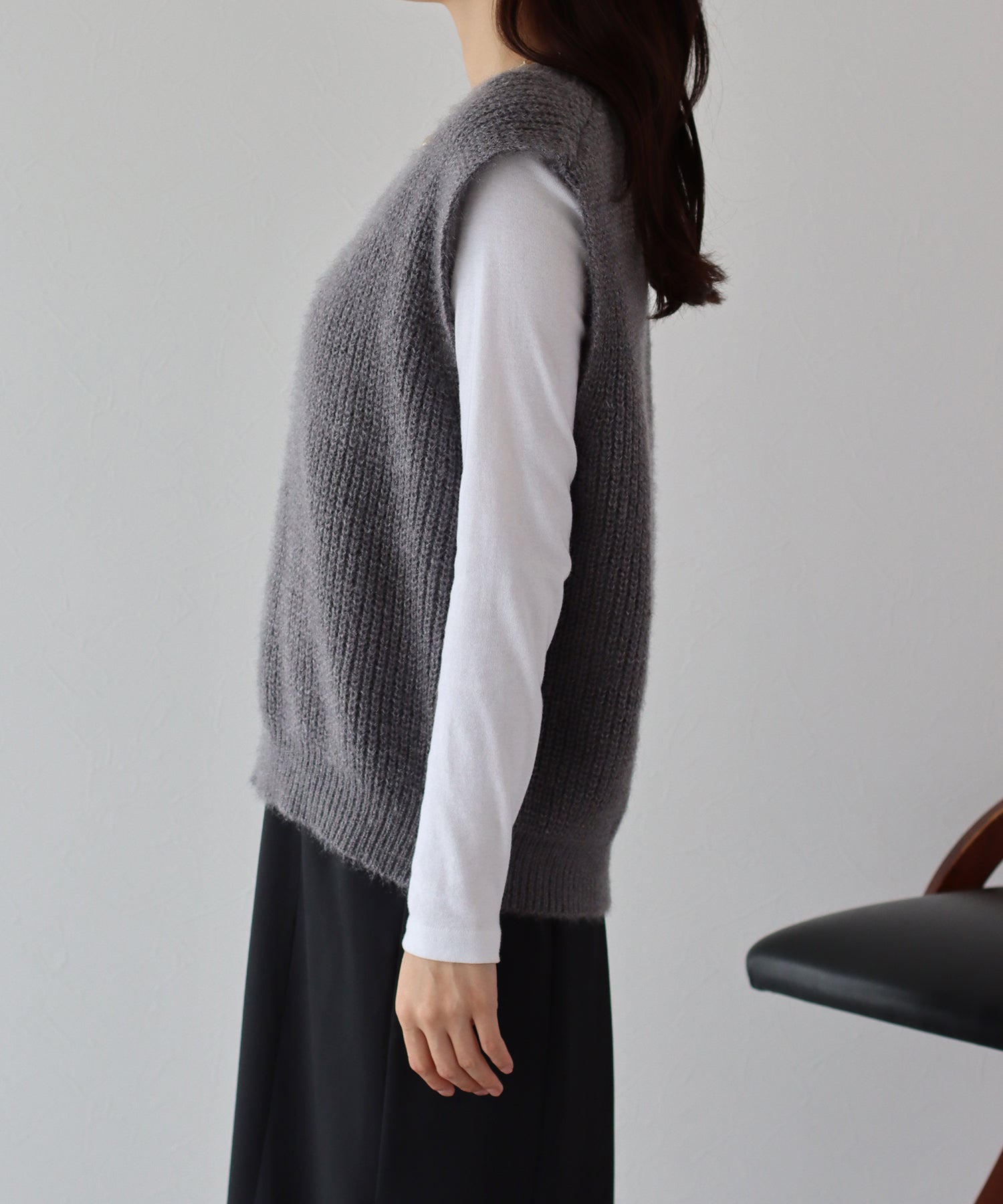 ブルーイースト BLUEEAST Vネックニットベスト