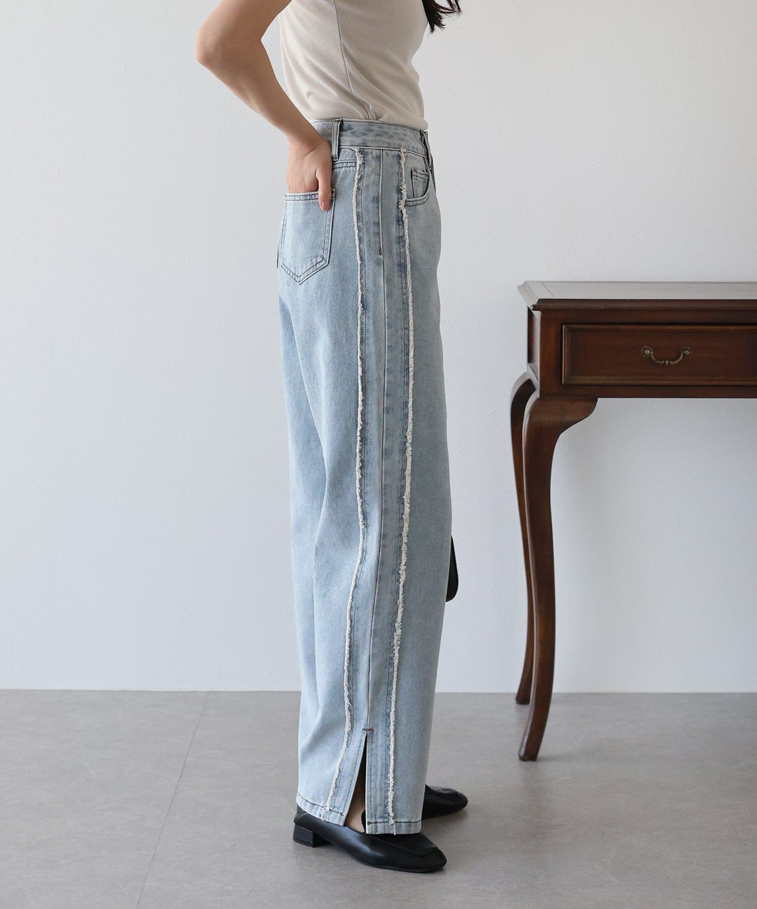 ブルーイースト BLUEEAST サイドフリンジデニム