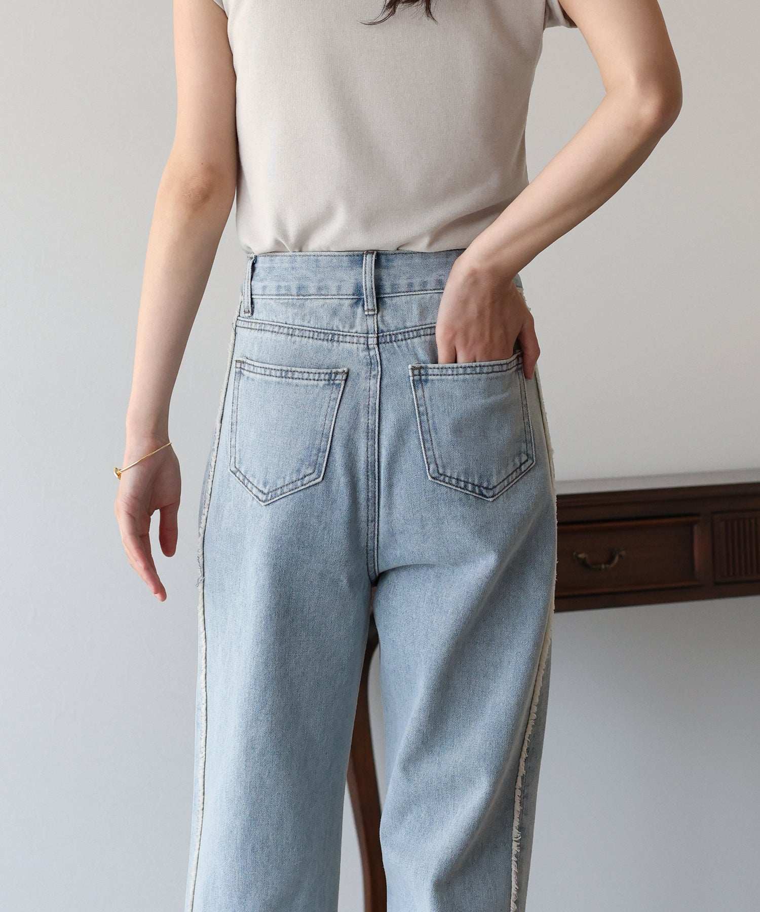 ブルーイースト BLUEEAST サイドフリンジデニム