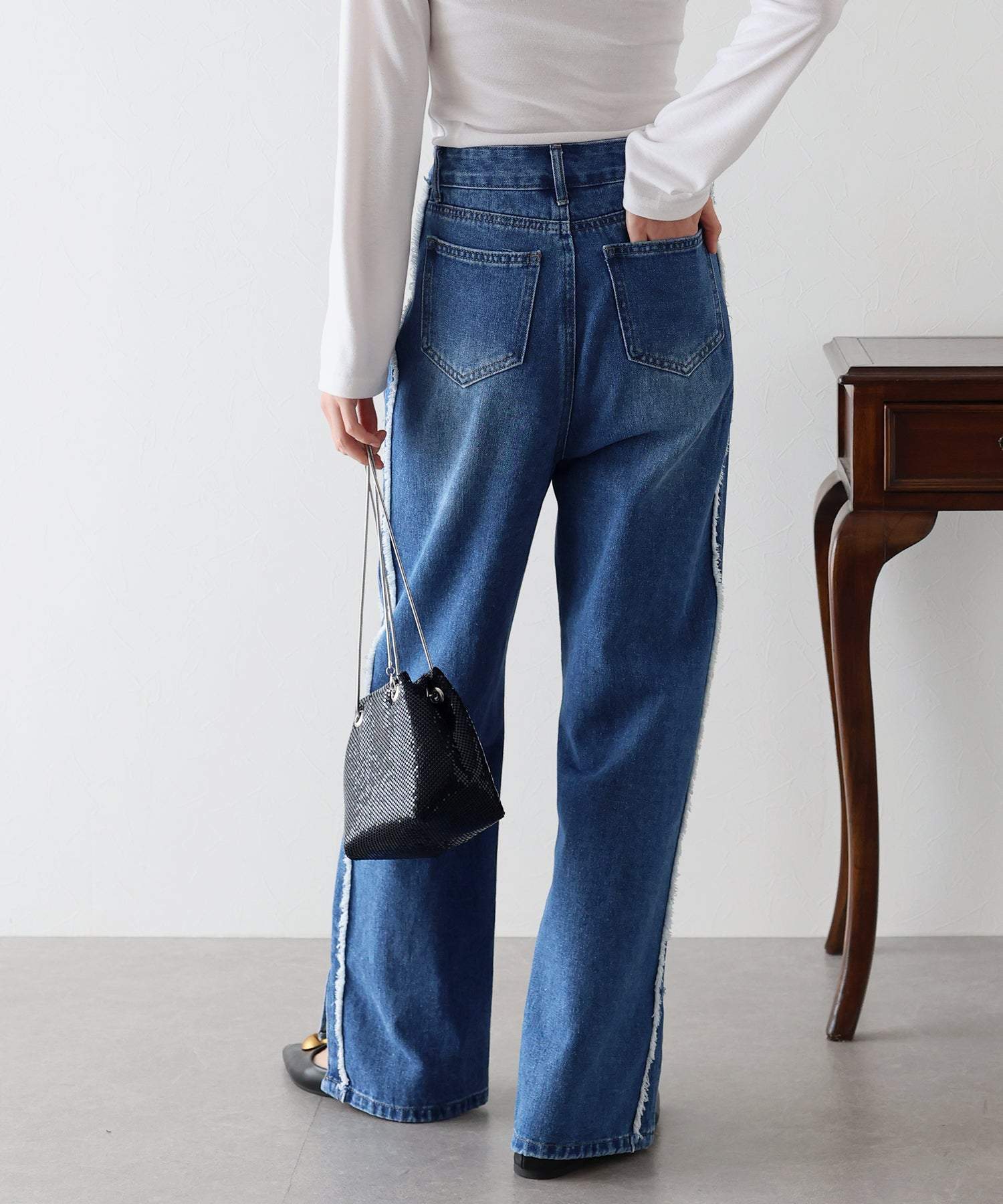 ブルーイースト BLUEEAST サイドフリンジデニム