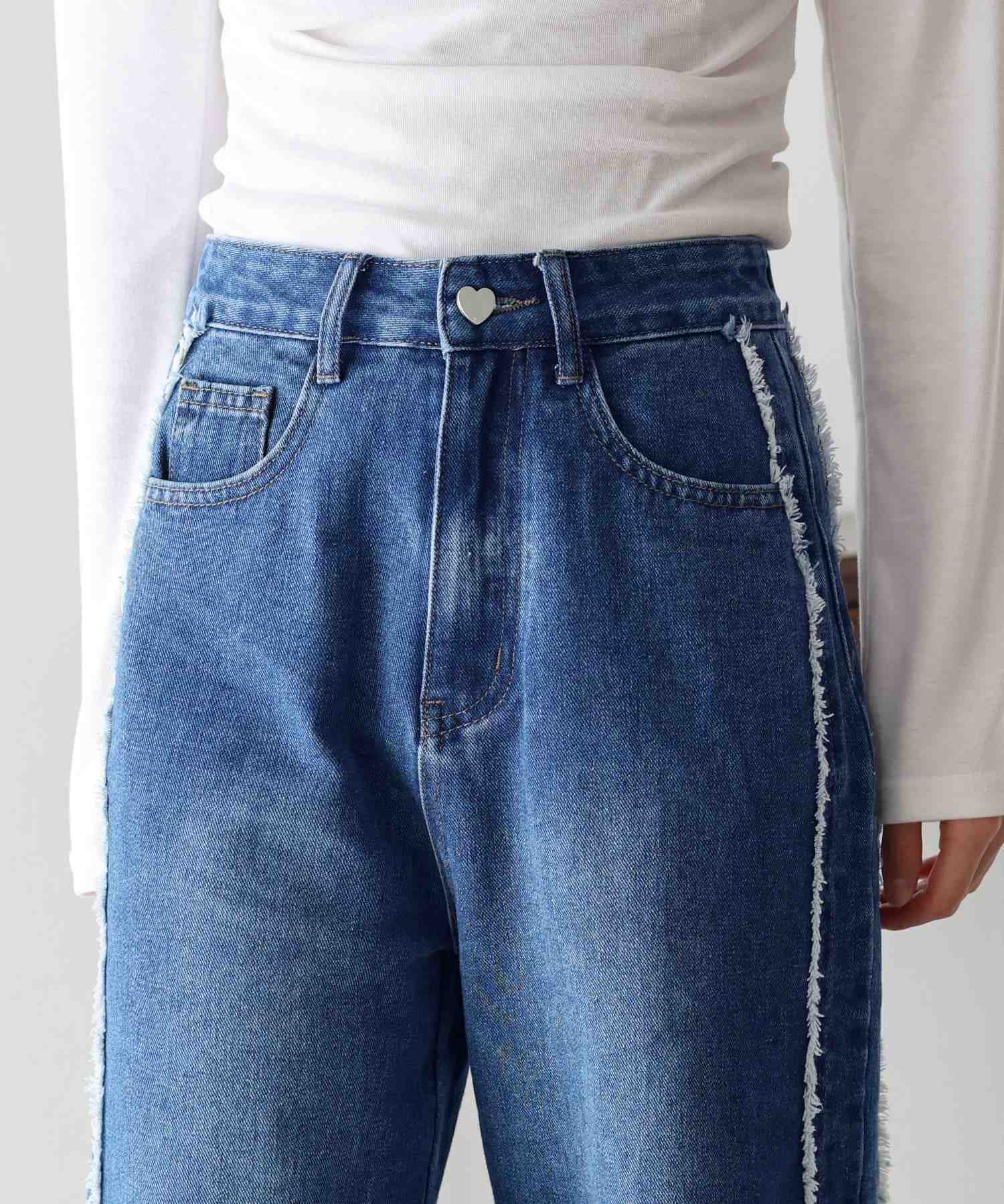 ブルーイースト BLUEEAST サイドフリンジデニム