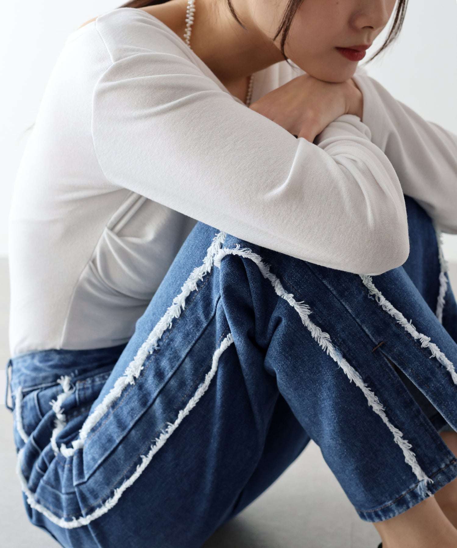 ブルーイースト BLUEEAST サイドフリンジデニム