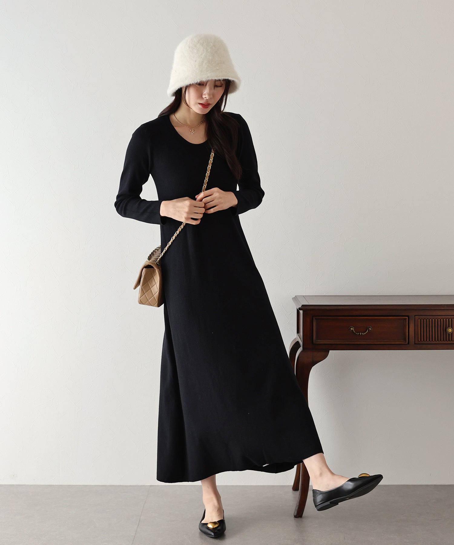 BLUEEAST Long Knit Dress