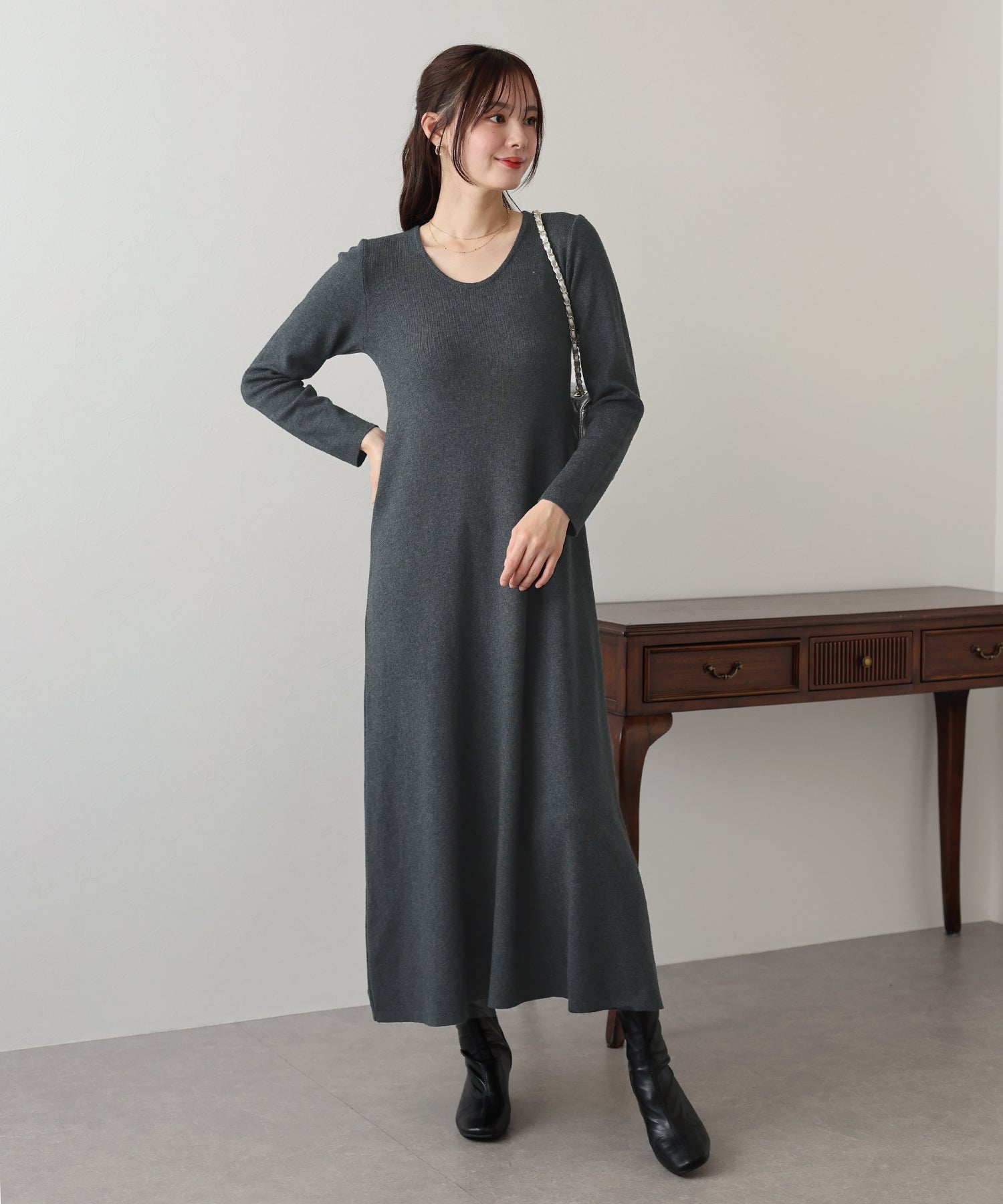 BLUEEAST Long Knit Dress