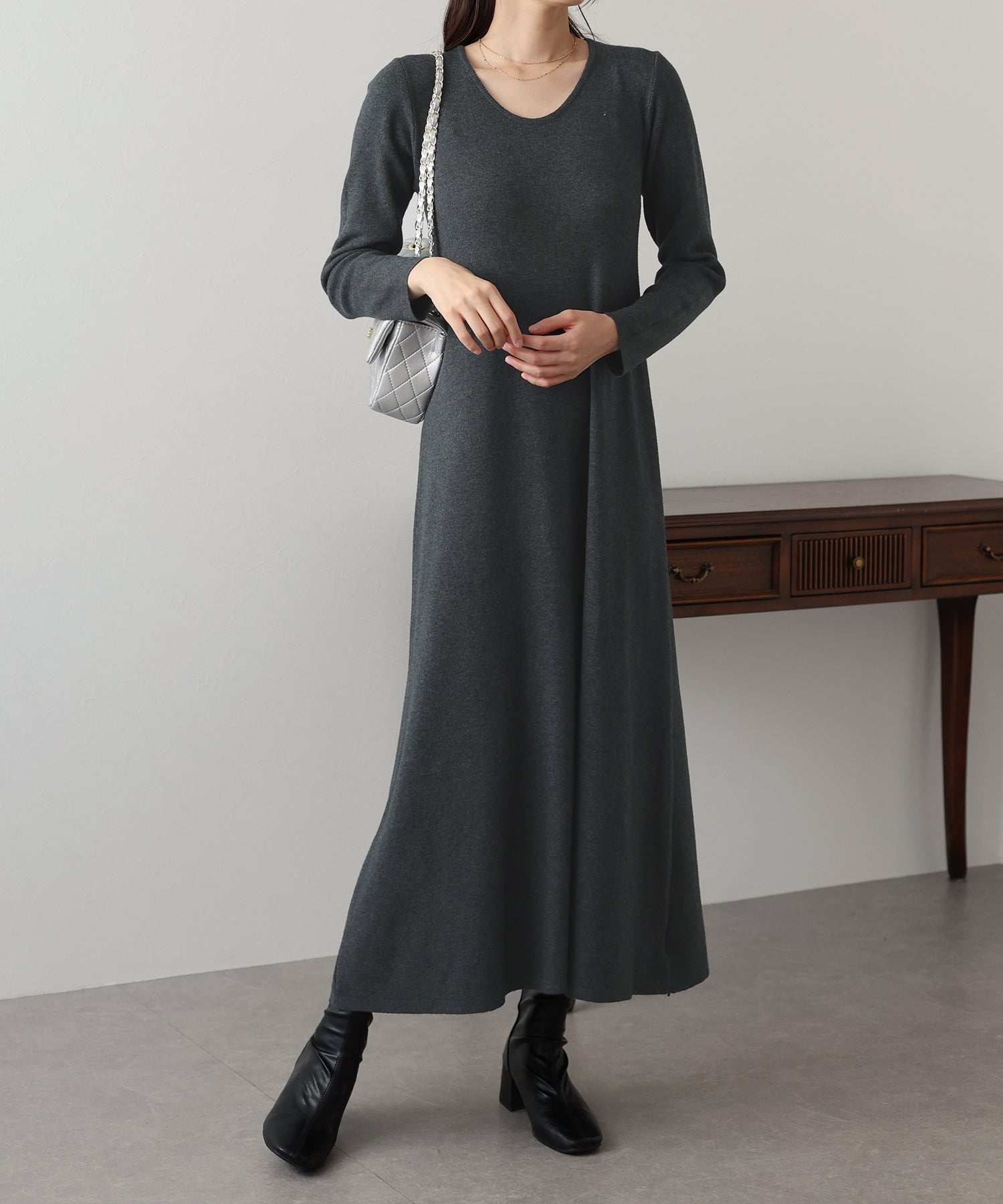 BLUEEAST Long Knit Dress
