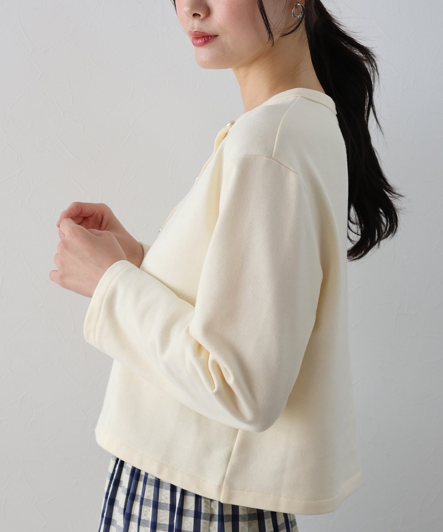 BLUEEAST Heart Button Sweat Cardigan