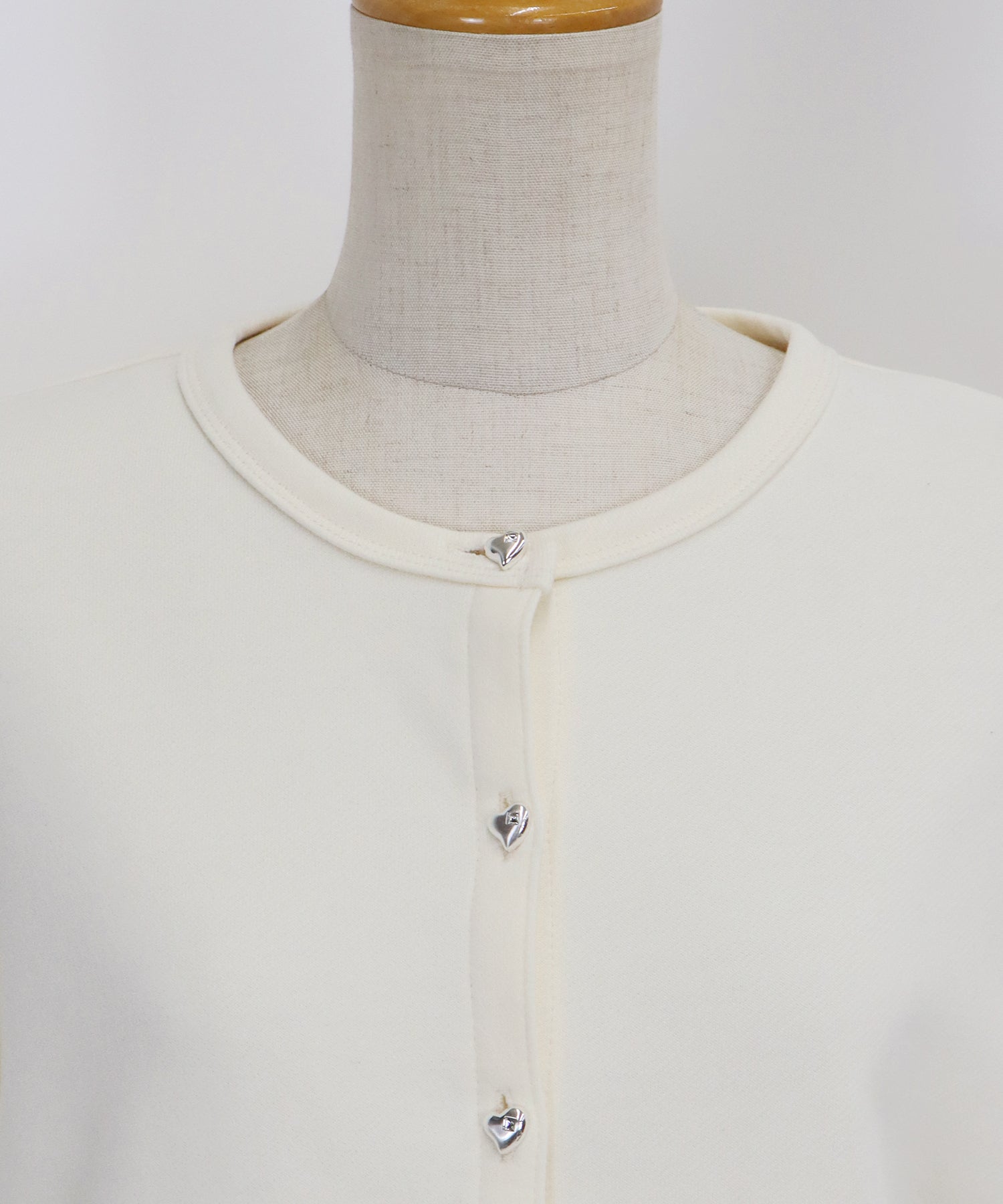 BLUEEAST Heart Button Sweat Cardigan